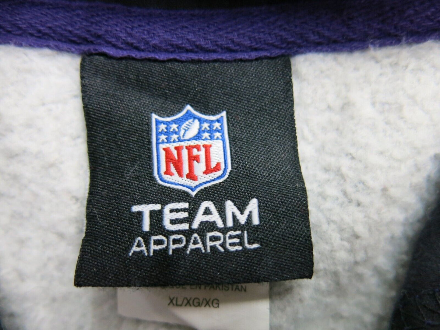 NFL Mens American Football Conference Full Zip Hoodie  Long Sleeve Blue Gray XL