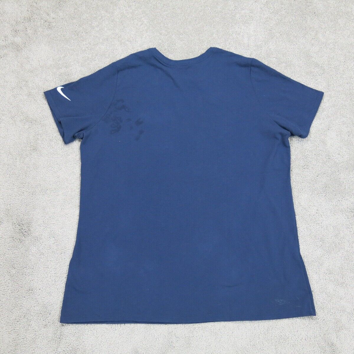 The Nike Tee Dri Fit Mens Crew Neck T Shirt Athletic Cut Star Logo Blue Size XXL