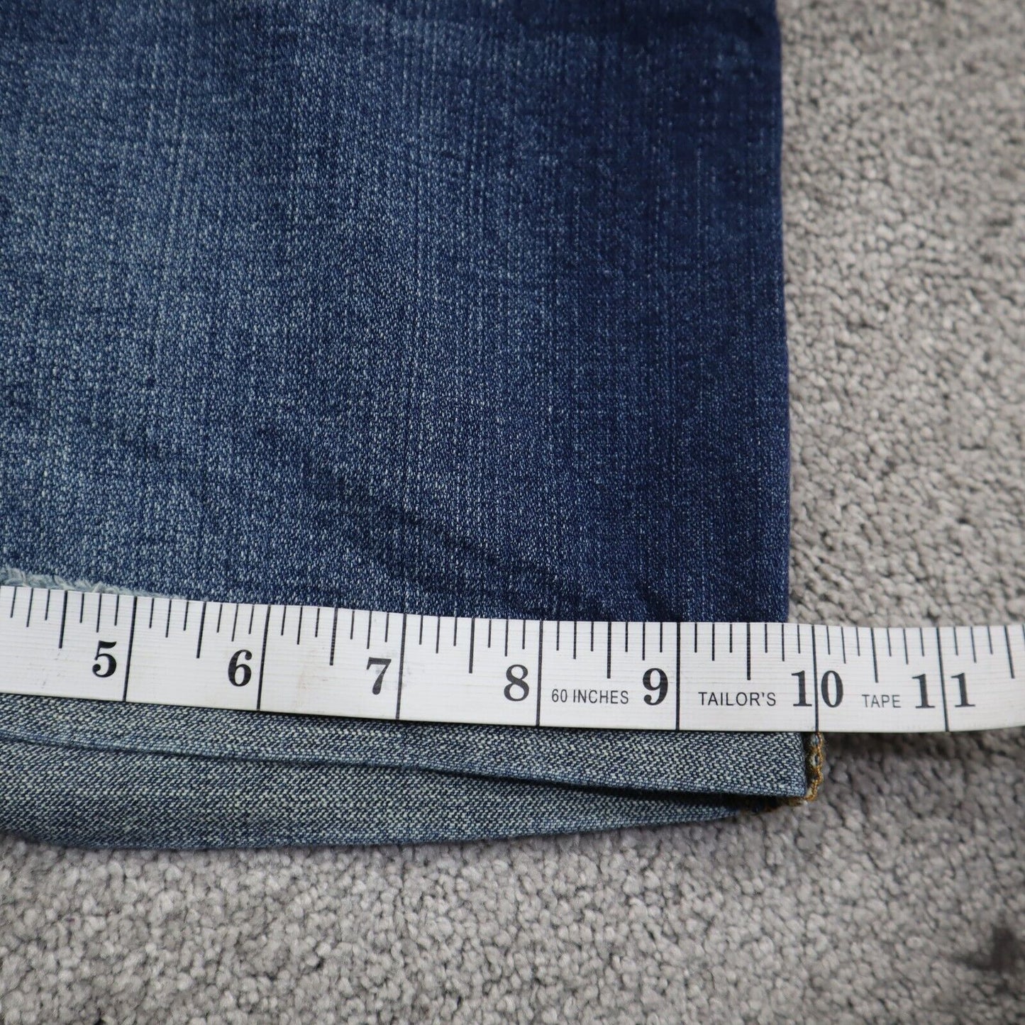 Massimo Womens Boyfriend Jean Shorts Mid Rise Denim Stretch Blue Size 6