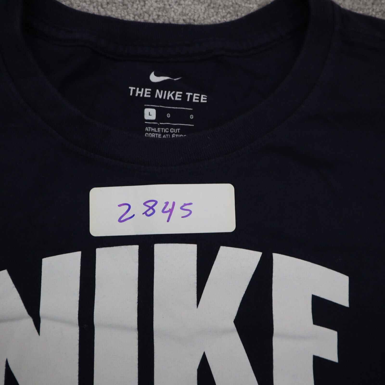 Nike Athletics T-Shirt Men's Black Large L Short Sleeves