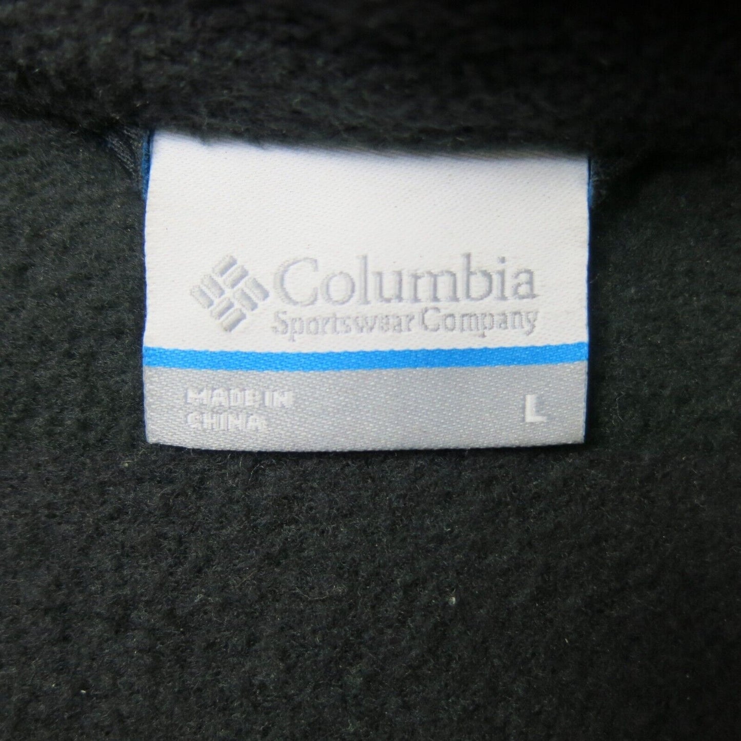 Columbia Sportswear Womens Full Zip Up Fleece Vest Jacket Mock Neck Black Size L