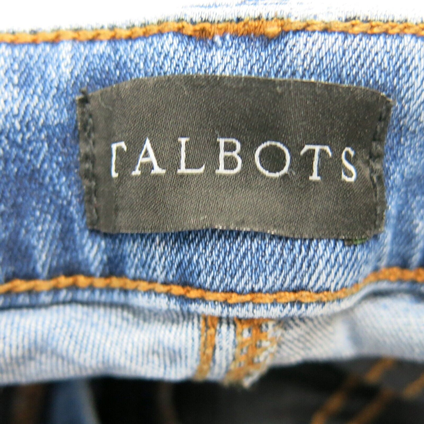 Talbots Womens Slim Ankle Jeans Mid Rise Flat Front Pockets Blue Size 6P