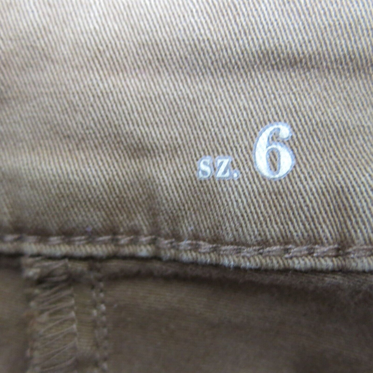 The Skimmer Womens Slim Straight Leg Pant Mid Rise Zipper Pockets Brown Size 6