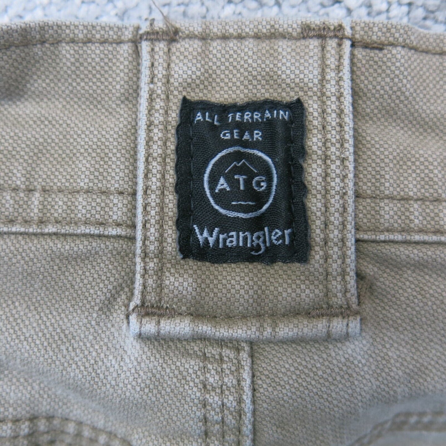 Wrangler Mens Straight Leg Denim Jeans 100% Cotton Mid Rise Khaki Size W38XL32