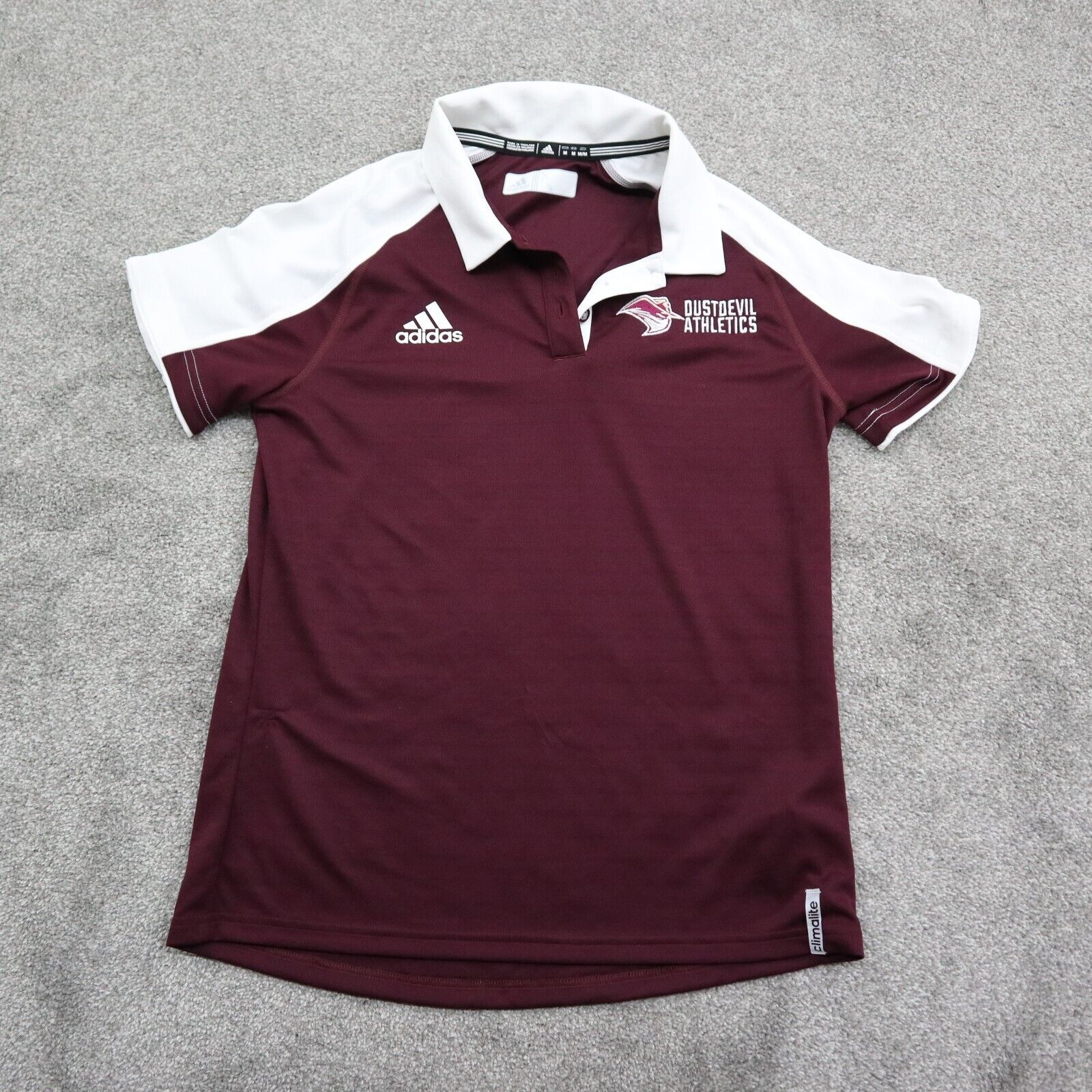 Adidas Women's Black Graphic Crop Short Sleeve Jersey - Maroon U