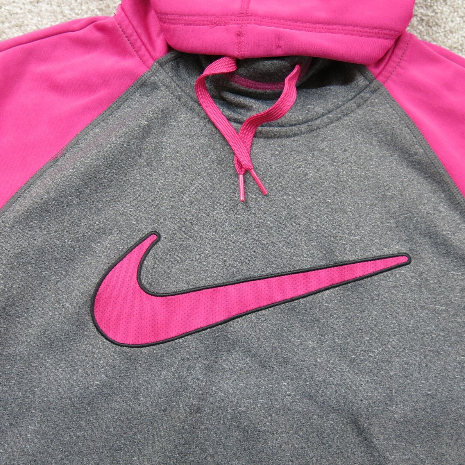 Pink and black online nike hoodie