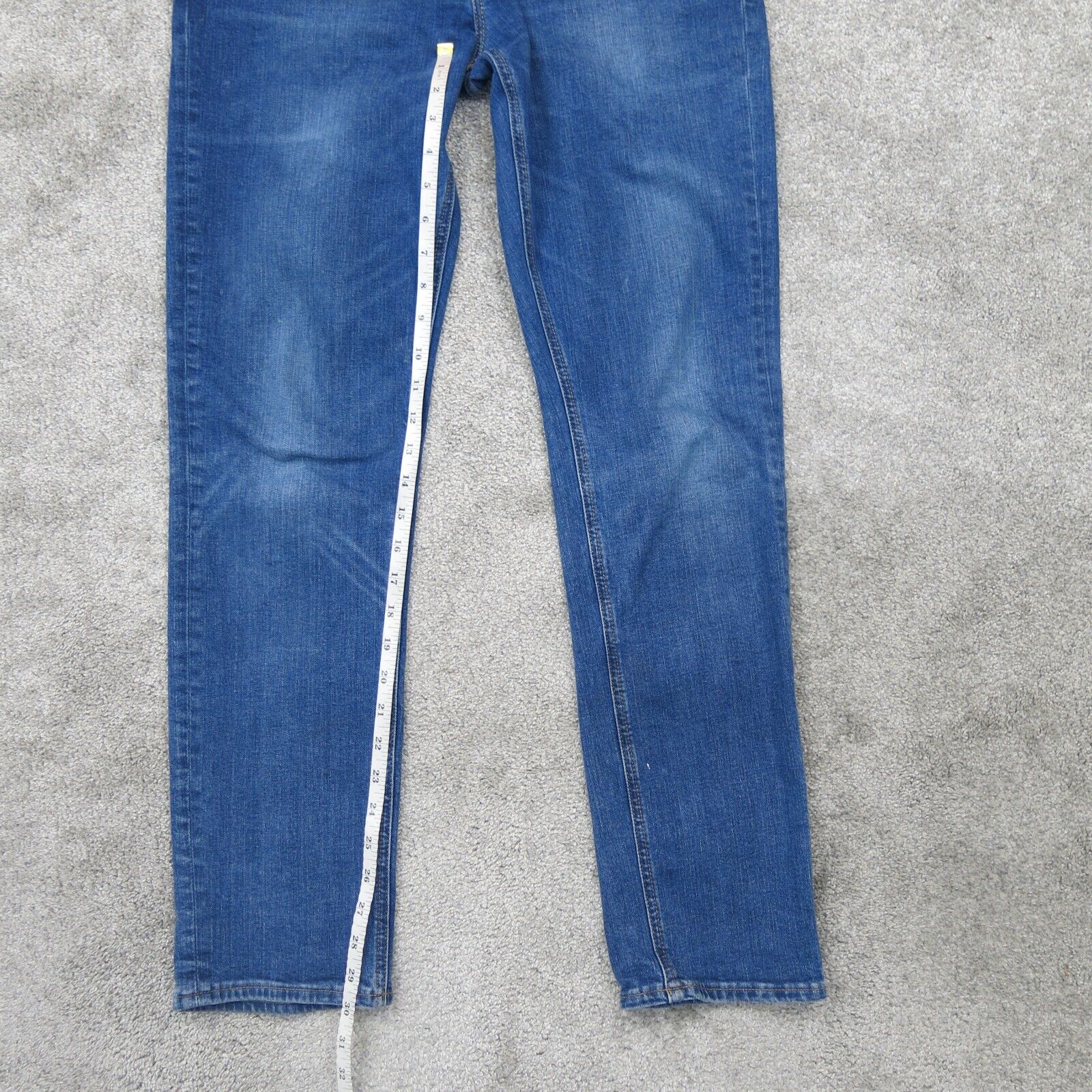 J. Crew Mens Straight Leg Jeans Denim Stretch Mid Rise Pockets