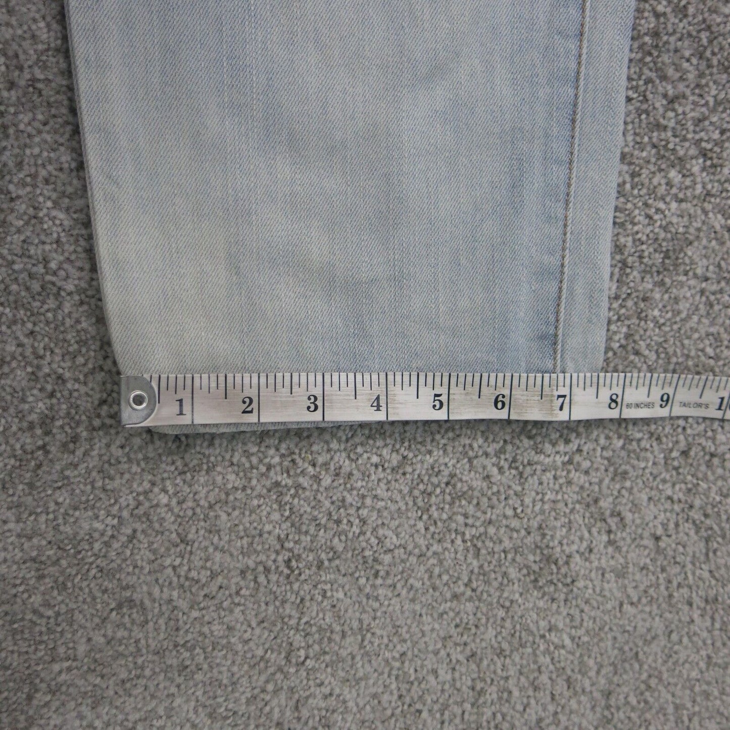 American Eagle Outfitters Mens Straight Leg Jeans Distressed Cotton Blue Size 14