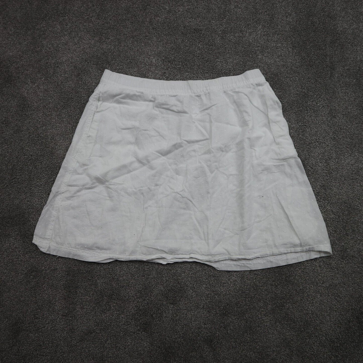 Columbia Sportswear Womens A Line Flex Skirts 100% Cotton White Size Medium
