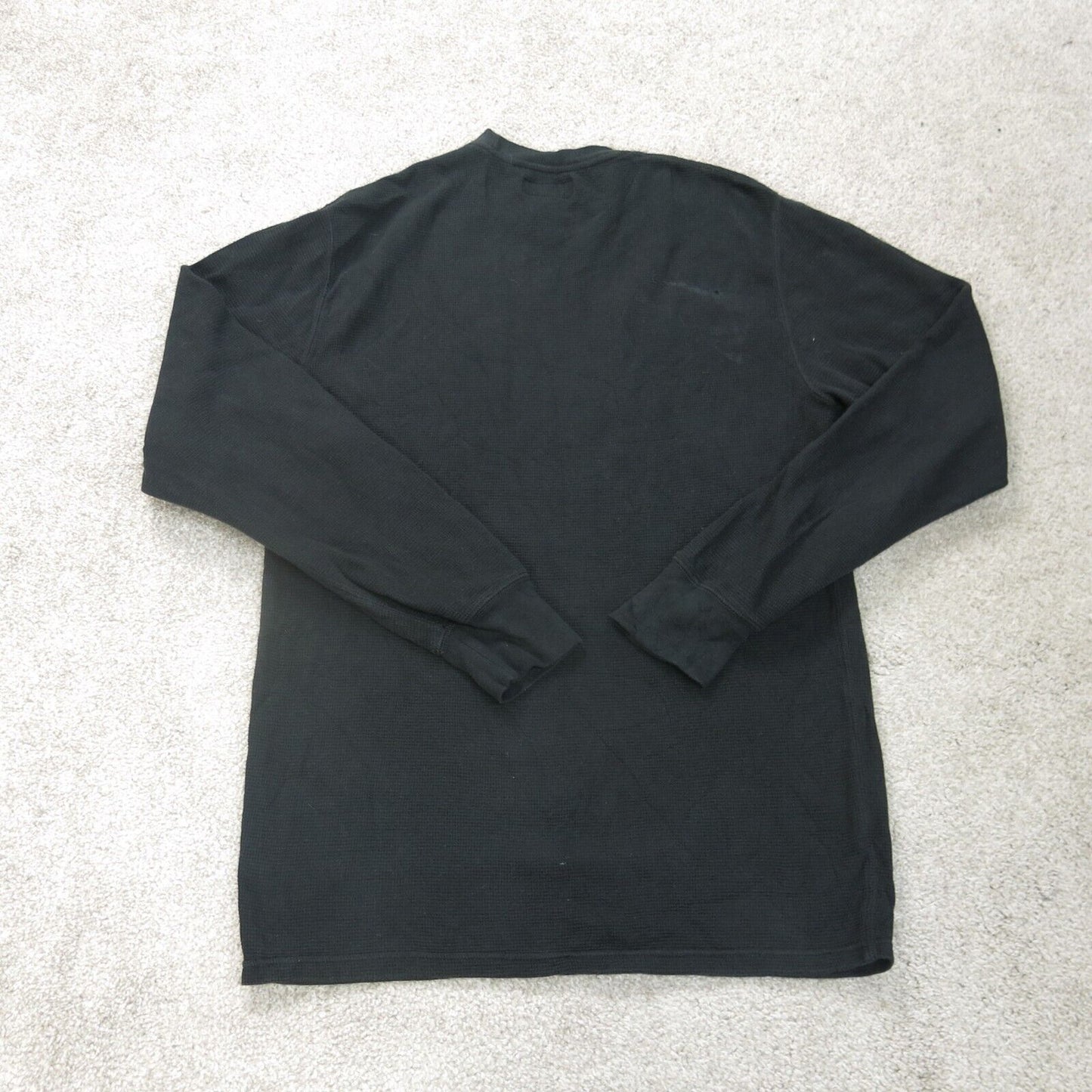 Polo Ralph Lauren Shirt Mens Medium Black Crew Neck Long Sleeve Lightweight