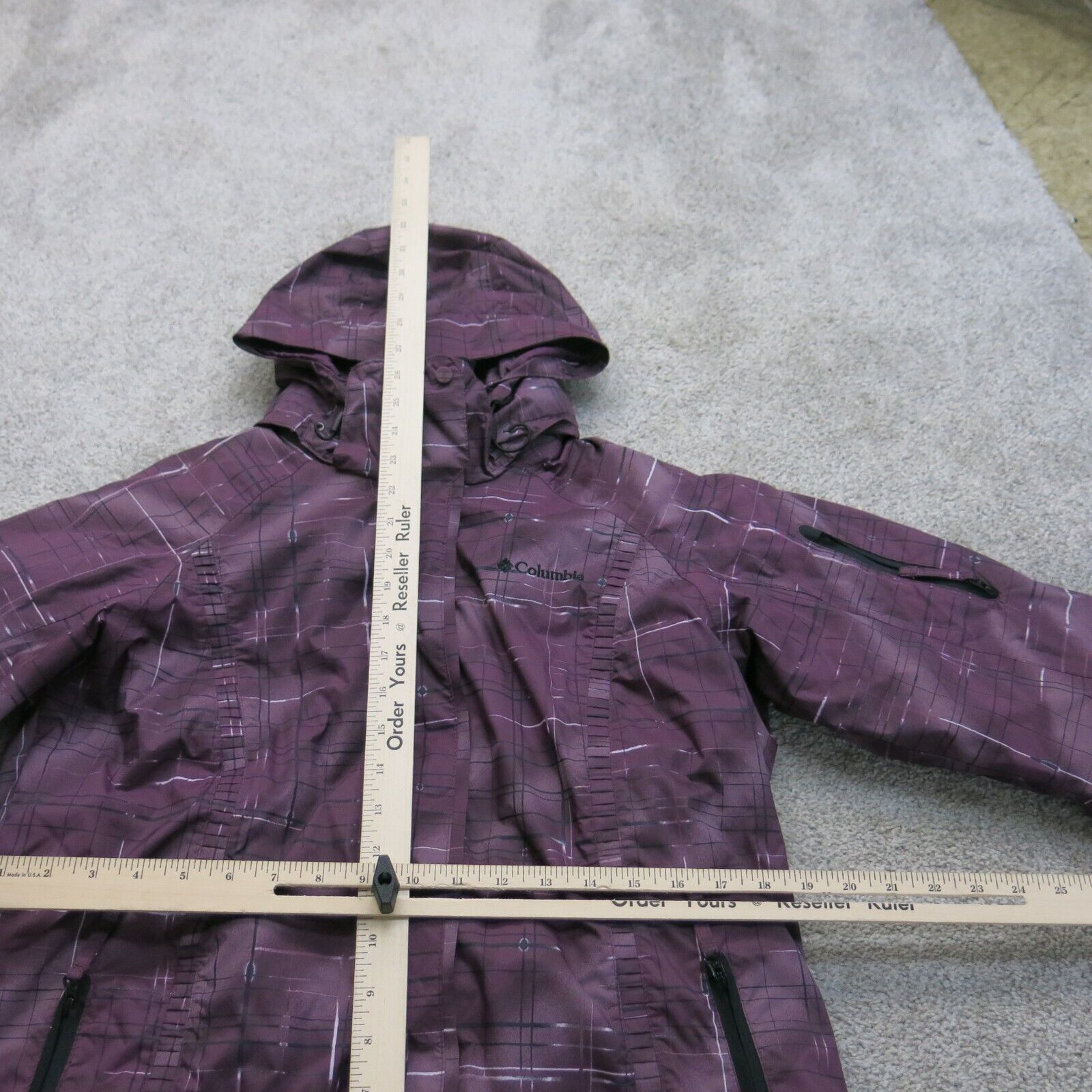 Womens purple outlet waterproof jacket