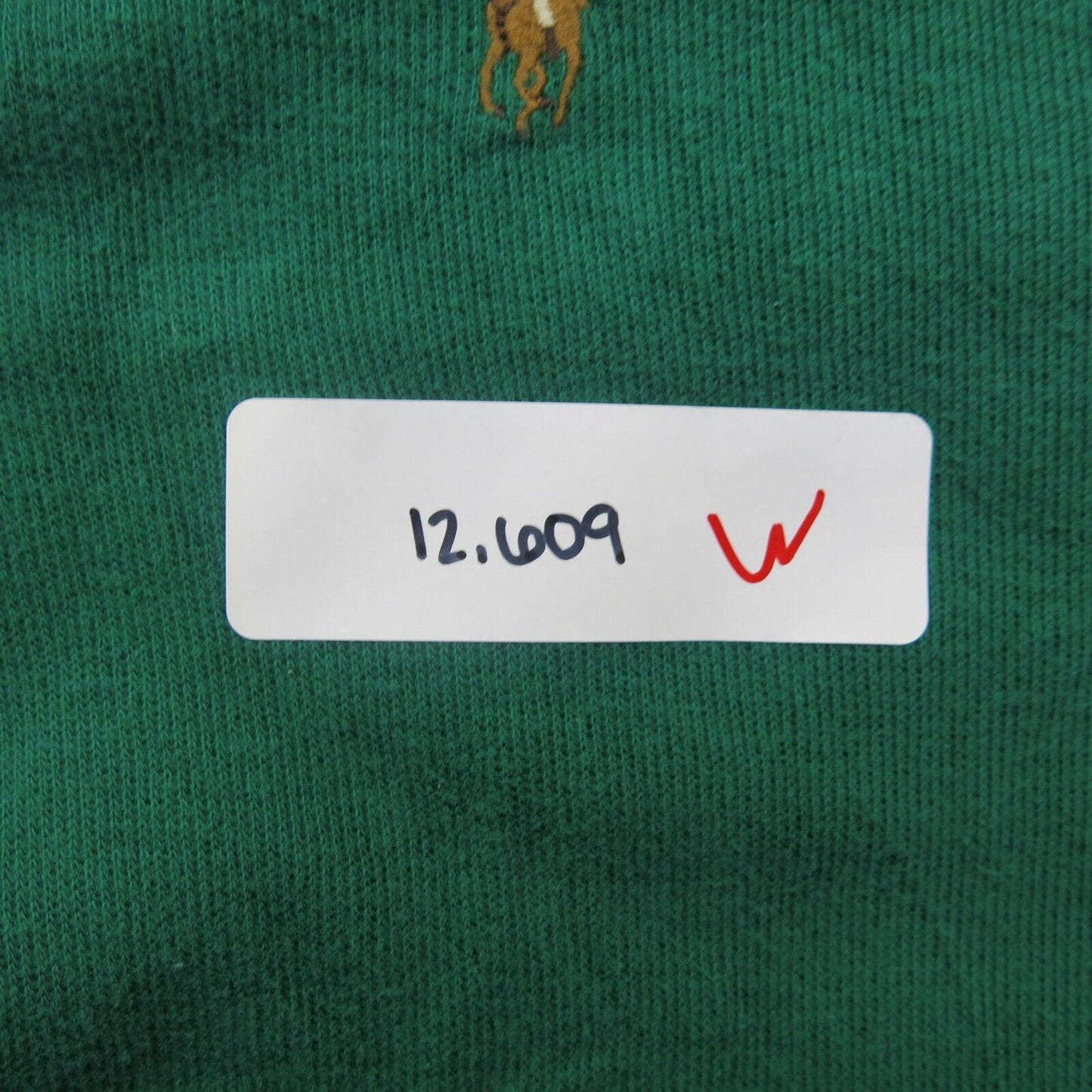 Polo Ralph Lauren Womens 3/4 Zip Sweatshirt Long Sleeves Mock Neck Green Size M