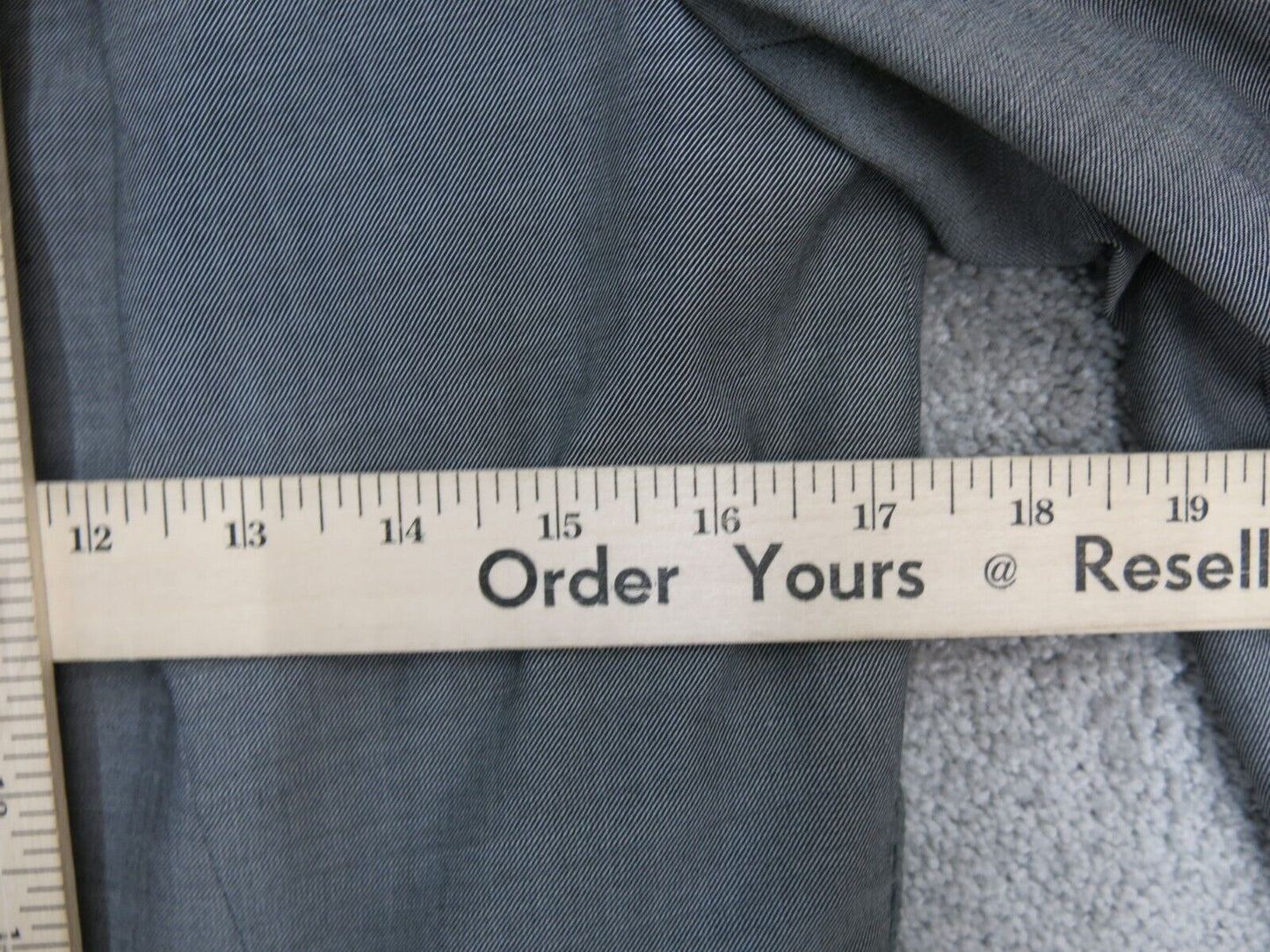 Tahari Mens Blazer Coat Jacket Front Button Long Sleeve Heather Gray Size 8P