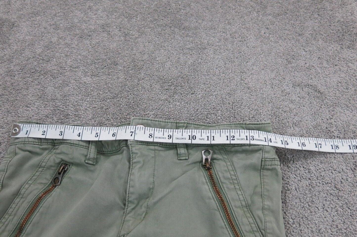 American Eagle Womens Ankle Jegging Jeans Denim Stretch Mid Rise Green Size 6