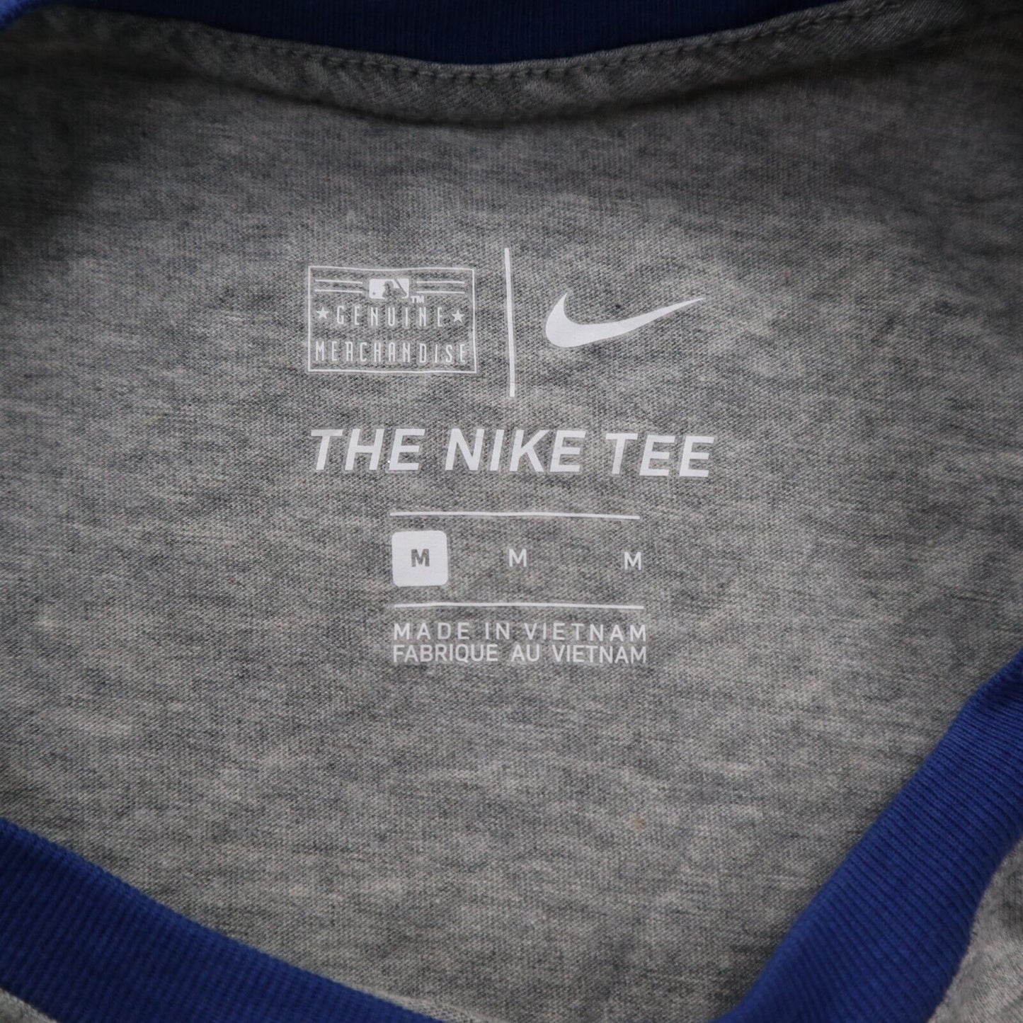 Nike Womens Baseball T-Shirt Dri Fit Short Sleeves Graphic Print Crew Neck SZ M