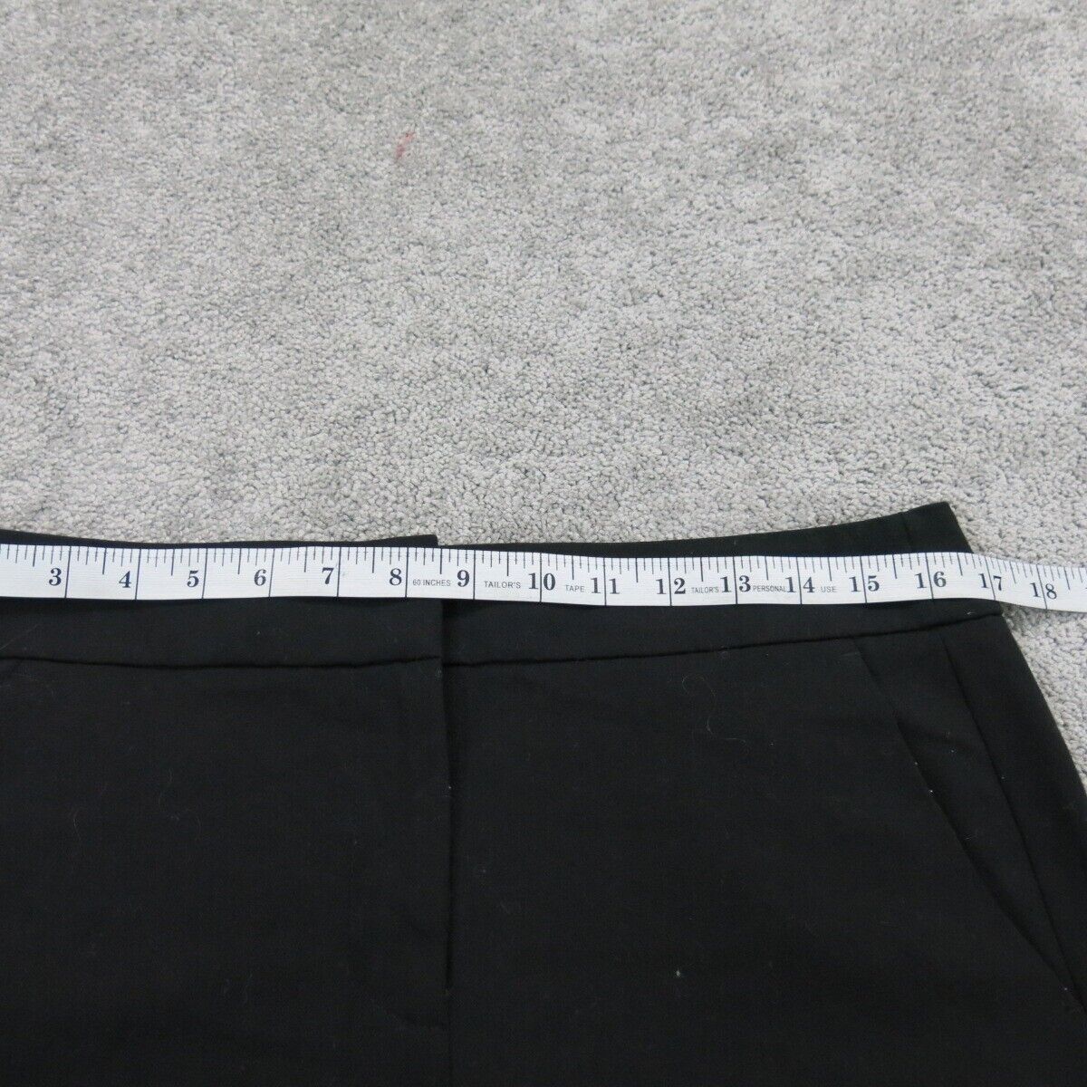 Marisa Womens Skinny Leg Dress Pant Stretch Mid Rise Pocket Black Size 10 P