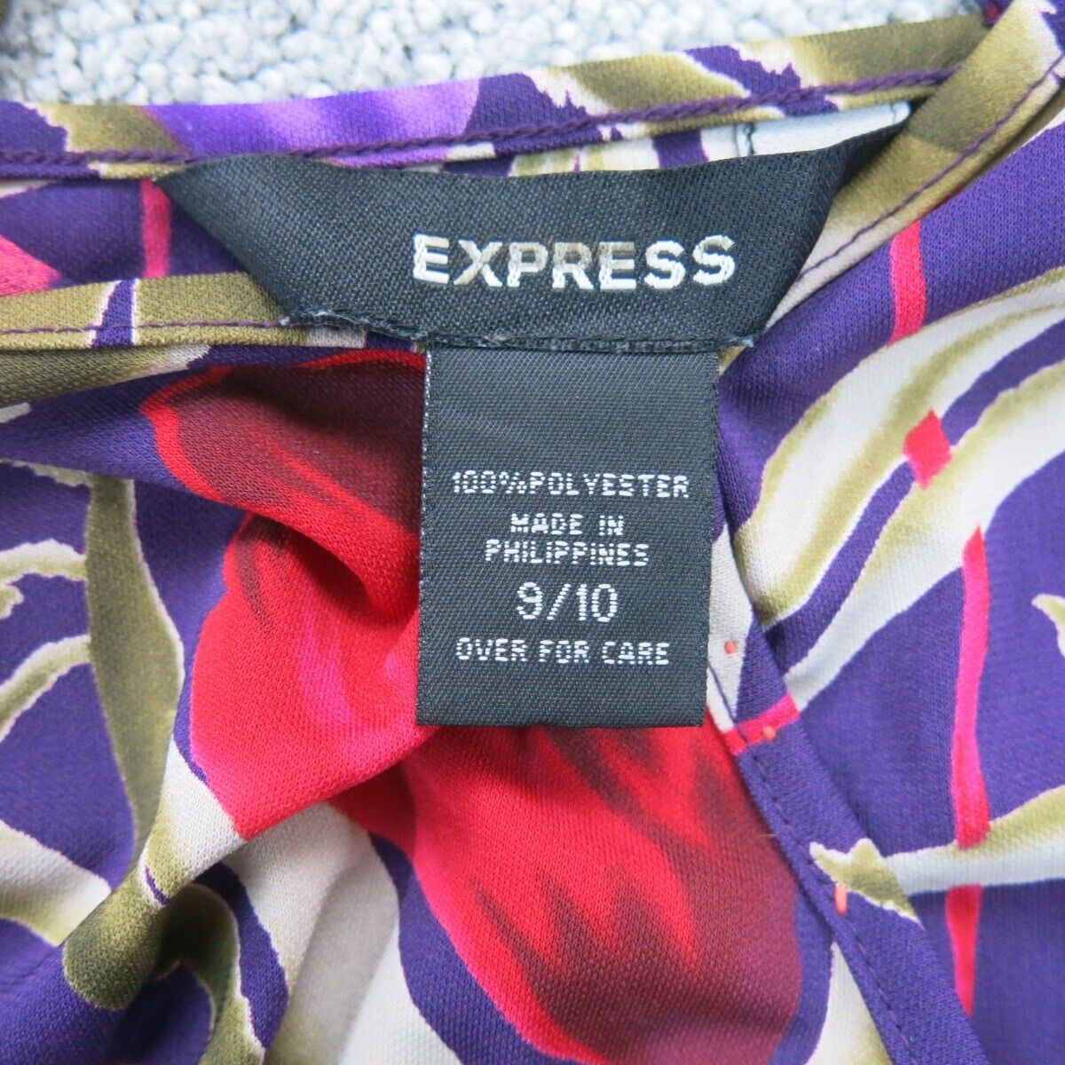 Express Womens Floral Swimwear Tankini Top Crossback Strap Red Blue Si –  Goodfair