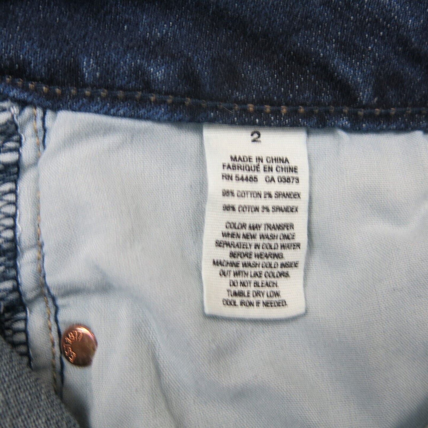 American Eagle Womens Denim Shorts Stretch Cotton Five Pockets Blue Size US 2