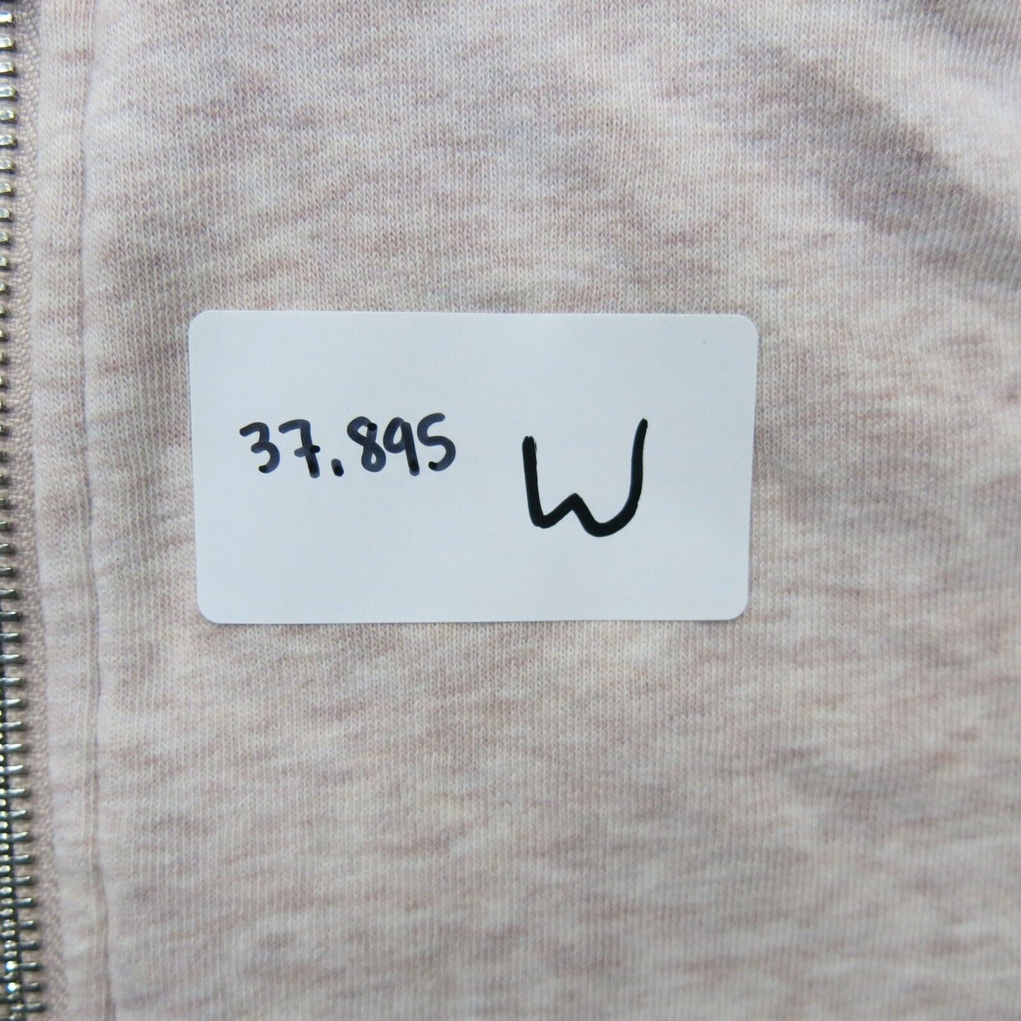 H&M Womens Full Zip Up Hoodie Sweatshirt Drawstring Long Sleeve Pink Size Small