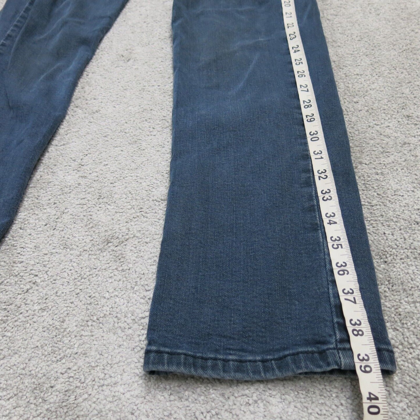 Levis 514 Mens Slim Straight Leg Jeans Low Rise Flat Front Blue Size W29xL32