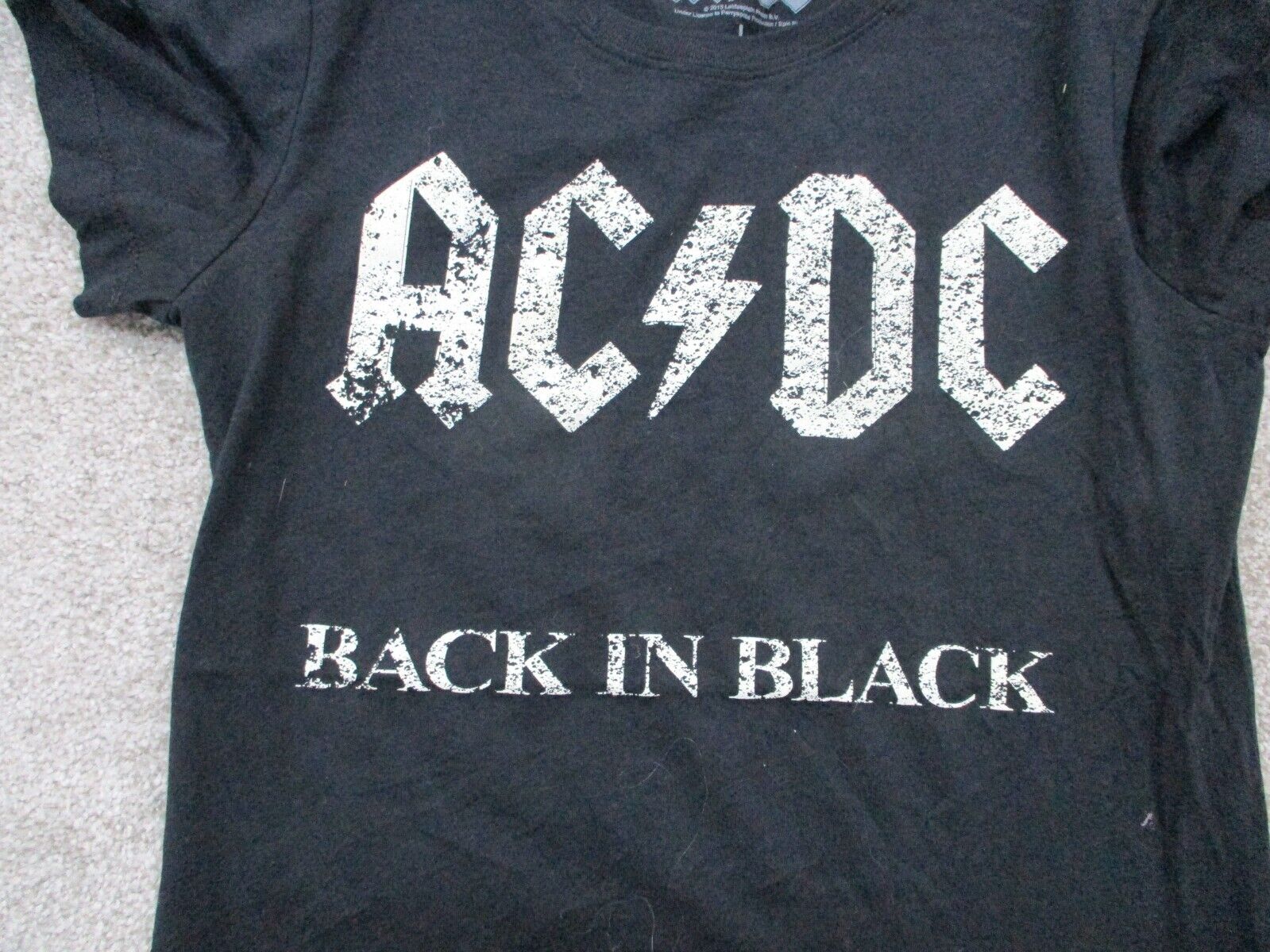 Perryscope Productions AC/DC Back in Black Pink Tie-Dye Crop Top