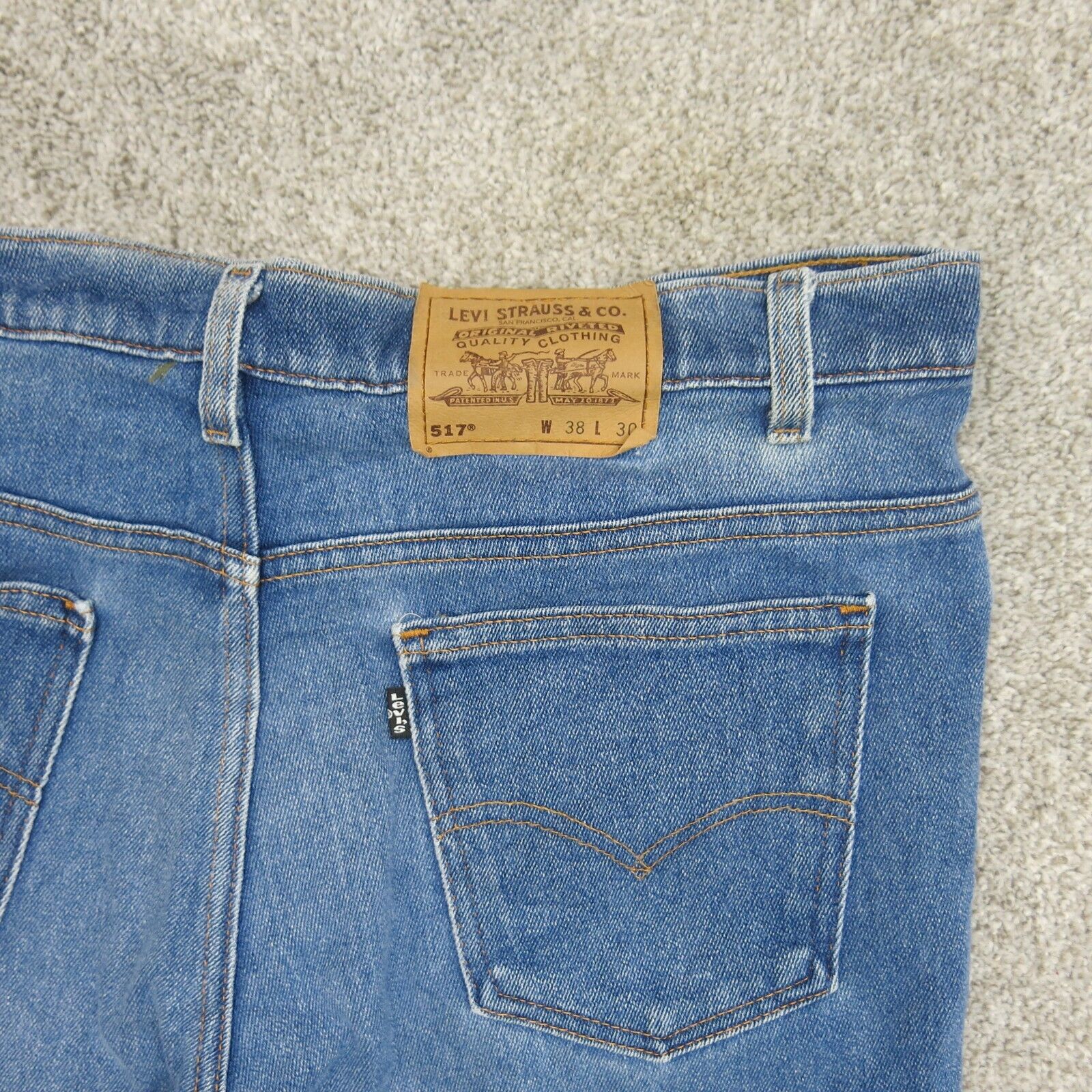 Levis Strauss & Co 517 Men's Straight Leg Jeans High Rise Blue