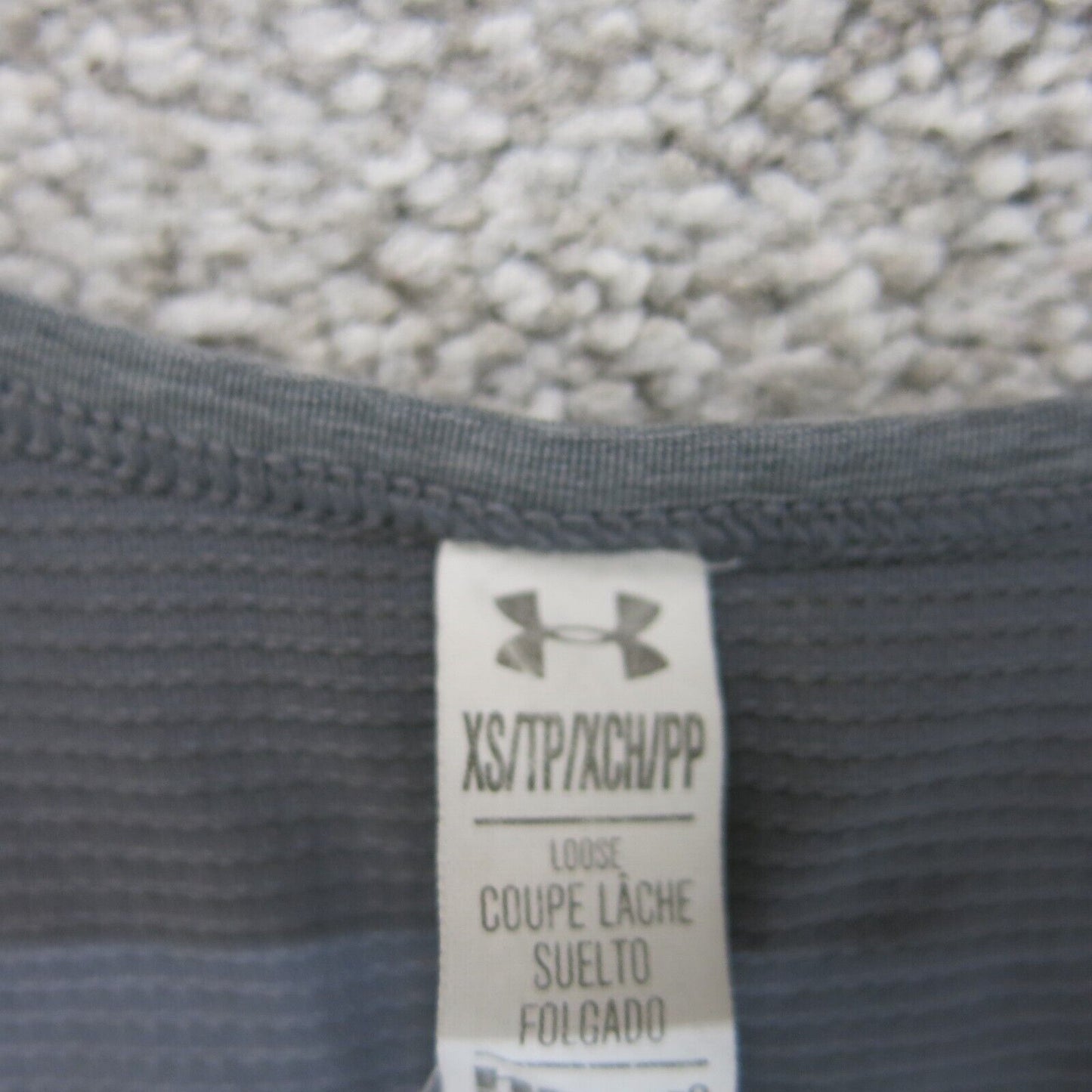 Under Armour Women Pullover Tank Top Loose Fit Sleeveless Crew Neck Gray Size XS