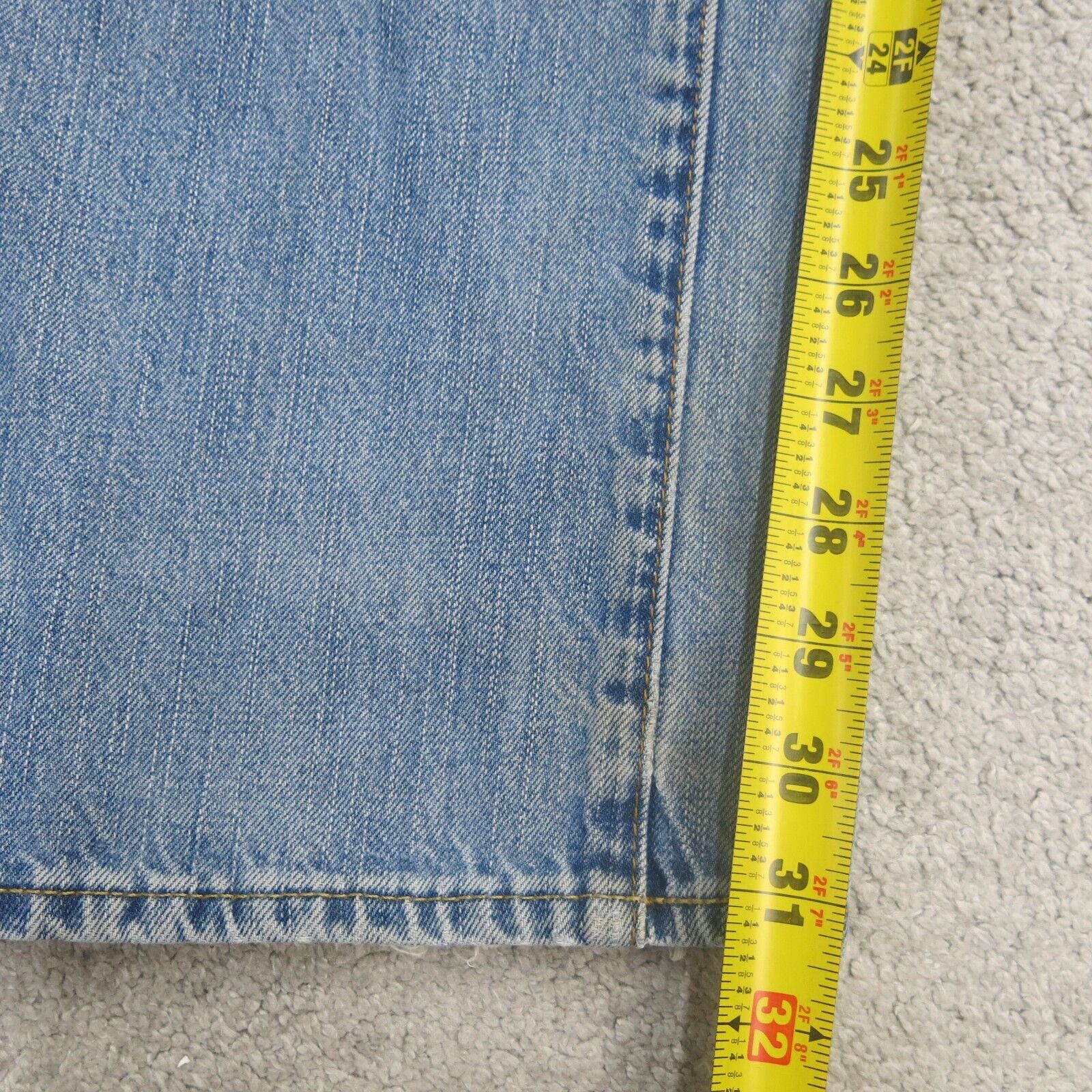 American Eagle Jeans Mens 31/34 Blue Straight Leg Mid Rise Vintage 100