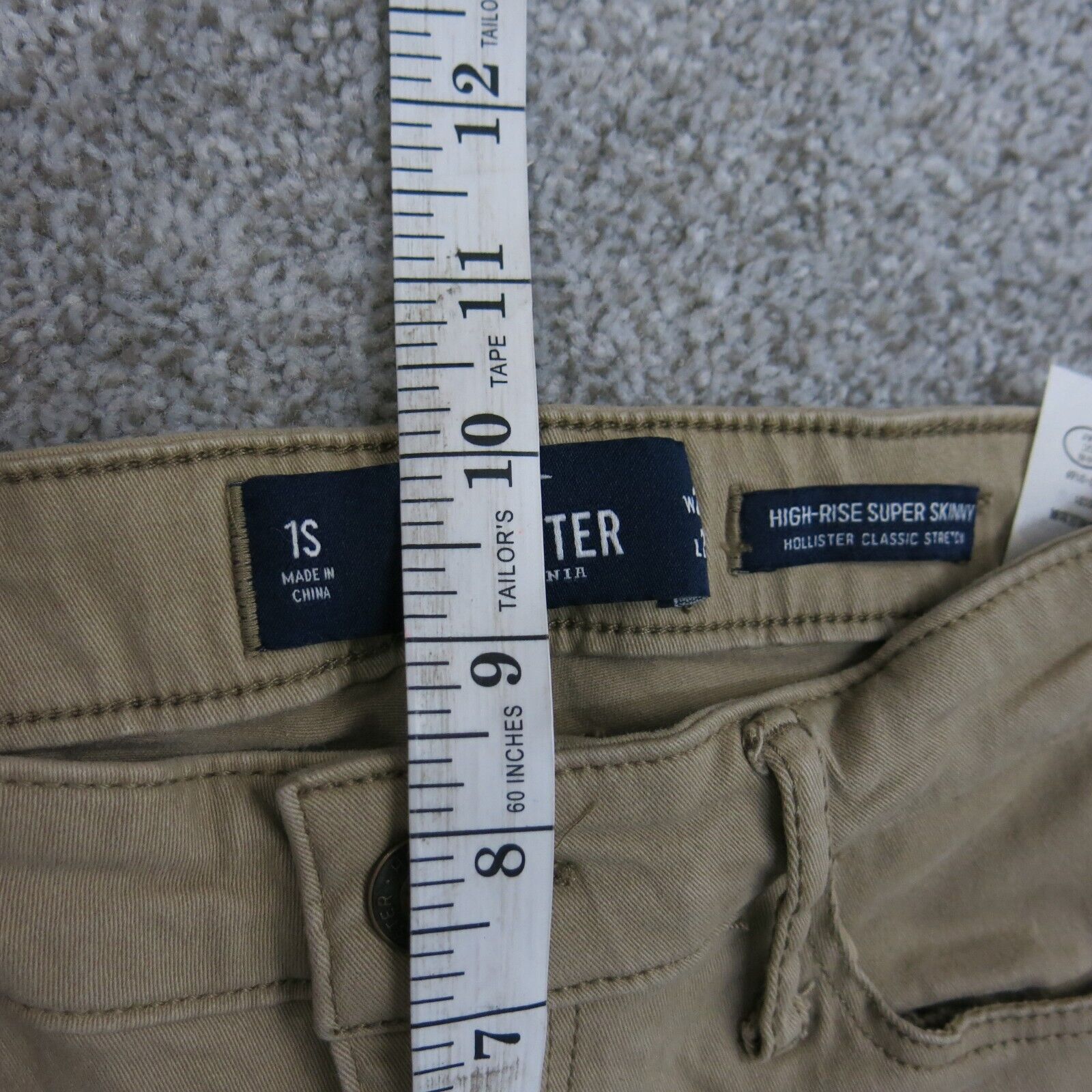 Hollister khaki skinny outlet jeans