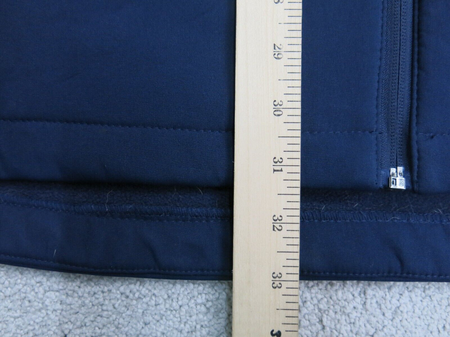 NFL Men Jacket Full Zip Up Fleece Long Sleeves Front Pockets Navy Blue Size 3XL