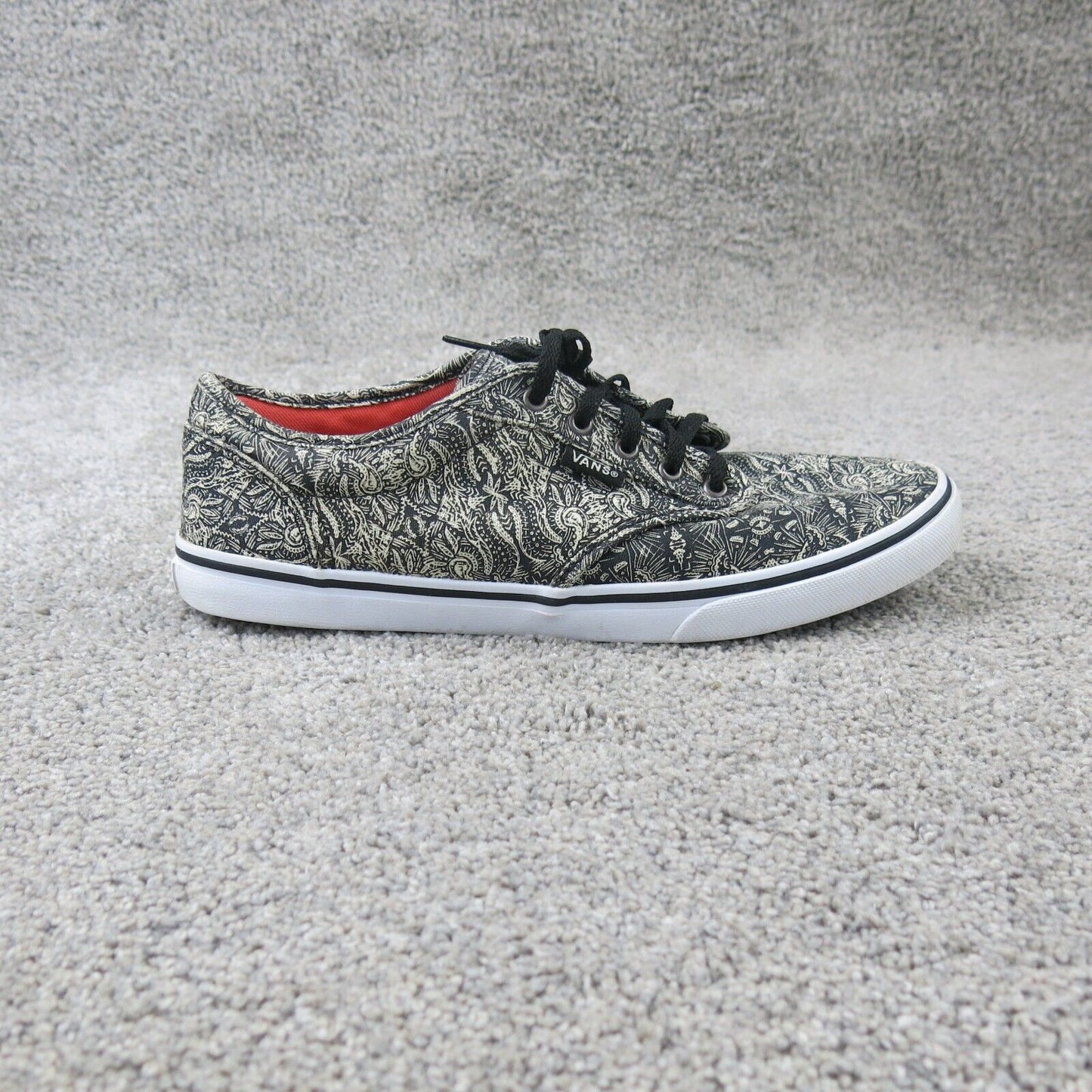 Vans Womens Off The Wall Old Skool Shoes 5000200 Gray Ivory Paisley Sneaker US 8
