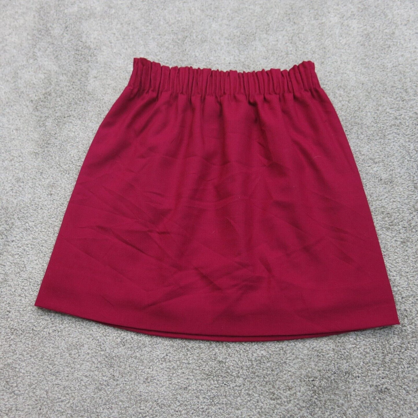 J.Crew Womens A Line Mini Skirts Stretch Elastic Waist Pull On Red Size 2