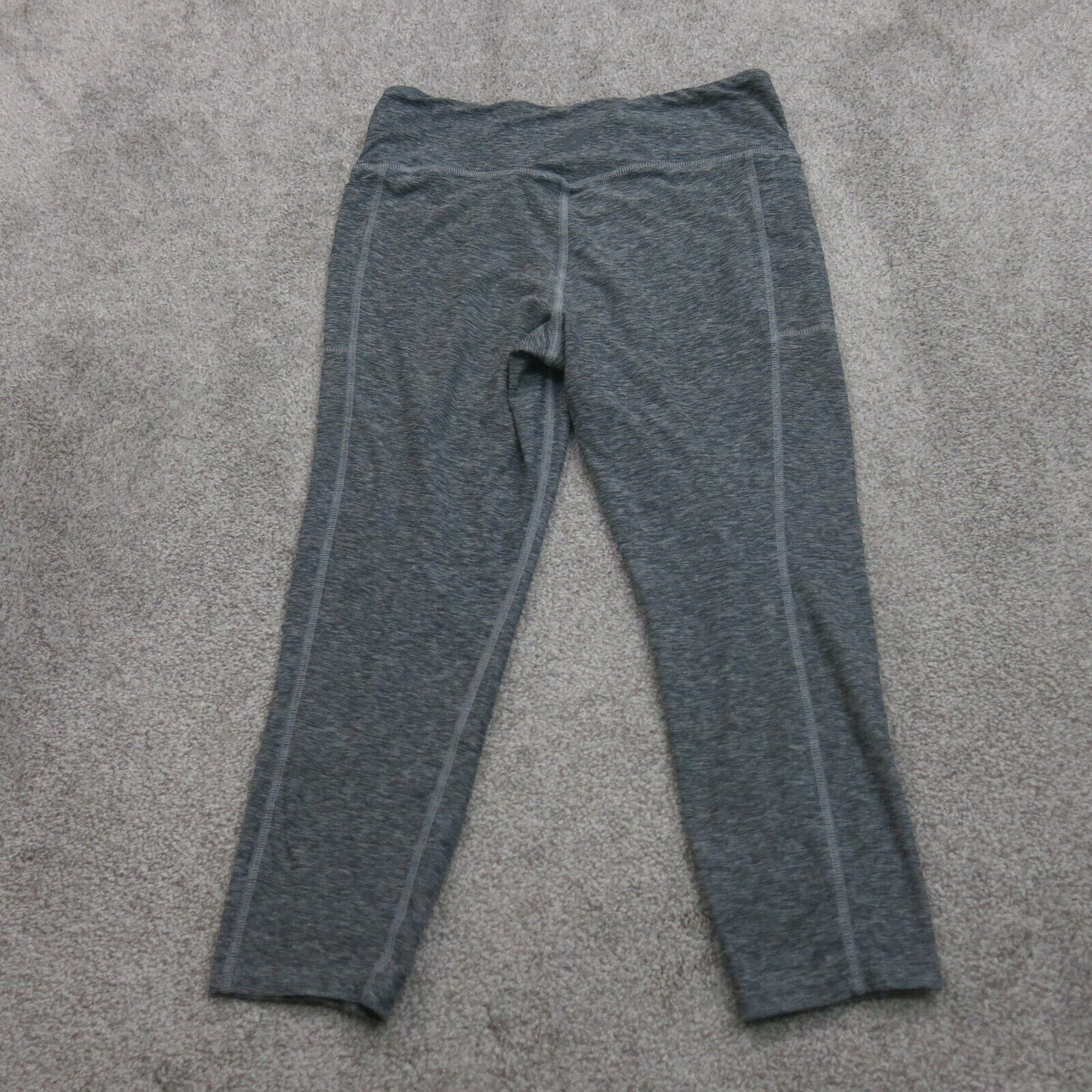 New Balance Womens Legging Pant Elastic Waist Skinny Heather Black Size Large