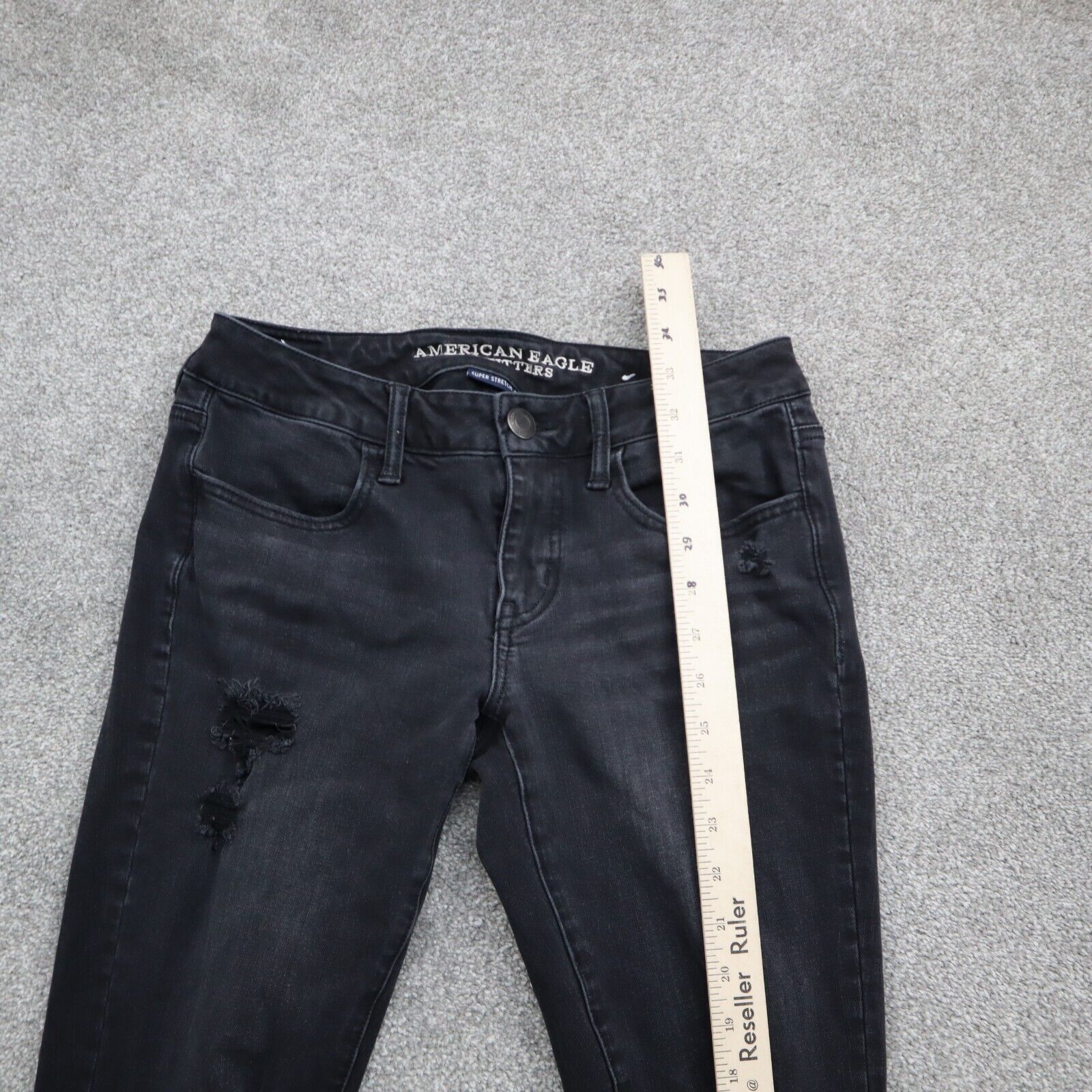 American eagle clearance raw hem jeans