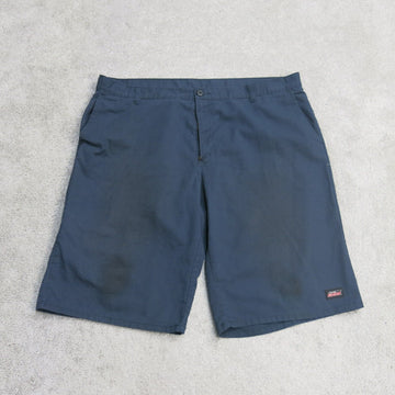 Genuine Dickies Mens Bermuda Short High Rise Flat Front Pocket Blue Si Goodfair