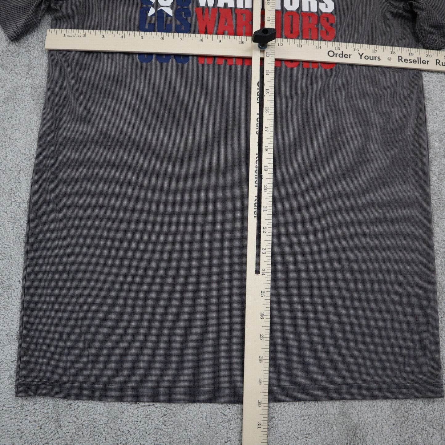 Under Armour CCS Warriors T-Shirt Men's Small Charcoal Graphic Logo Heatgear