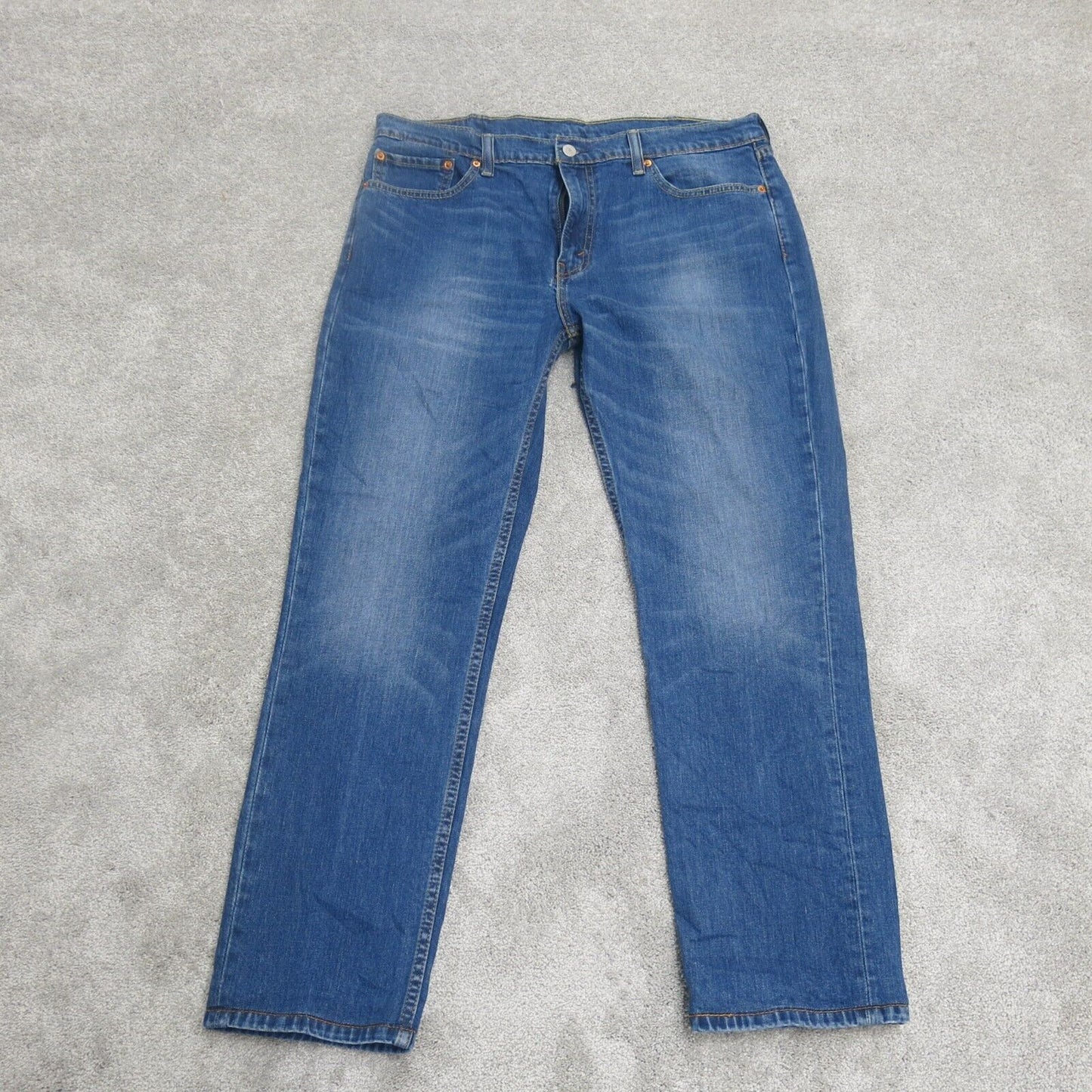 Levi Strauss Mens Skinny Jeans Straight Leg Relaxed Fit Denim Blue Size W38XL32