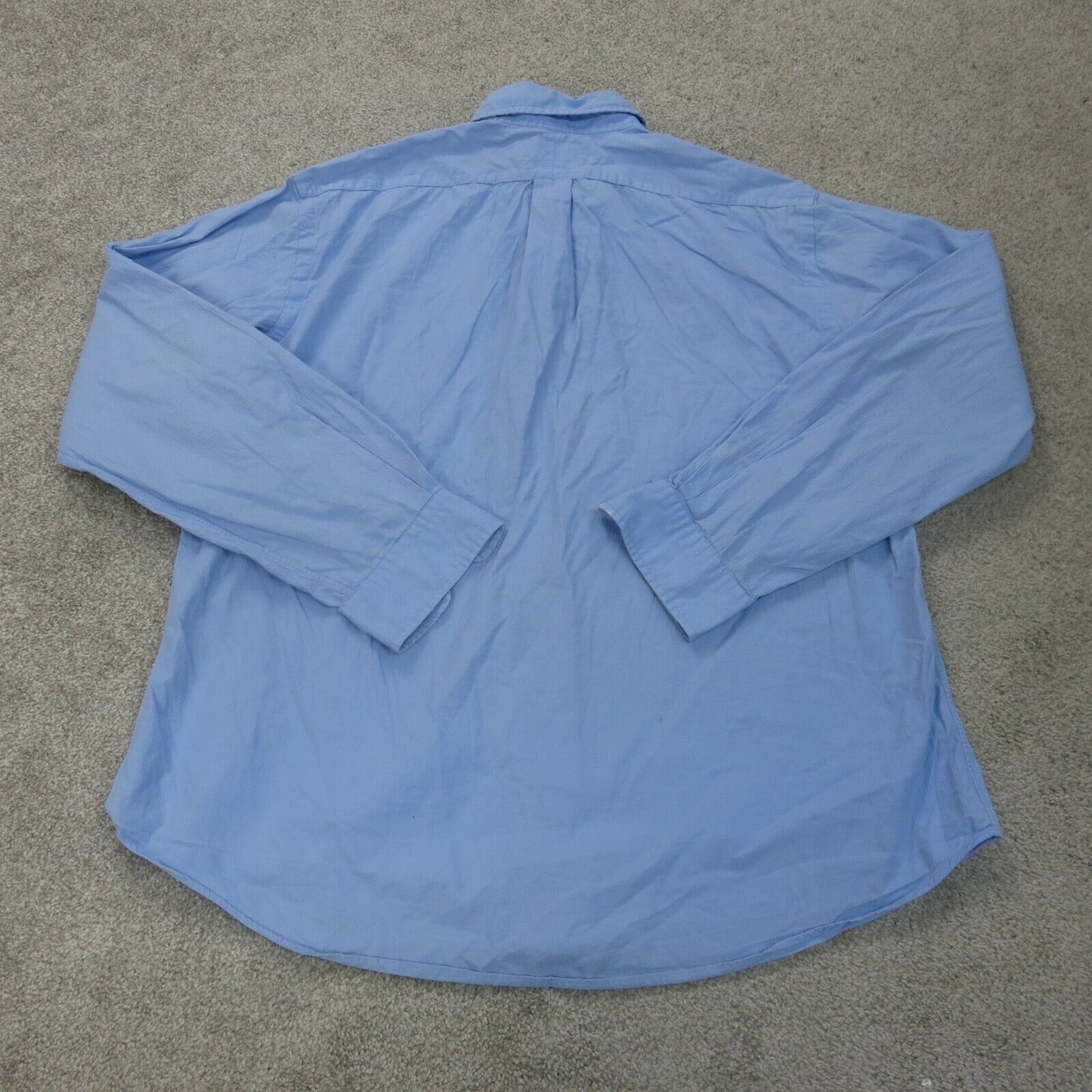 Ralph Lauren Shirts Mens X-Large Blue Button Down Long Sleeve Custom Fit Casual