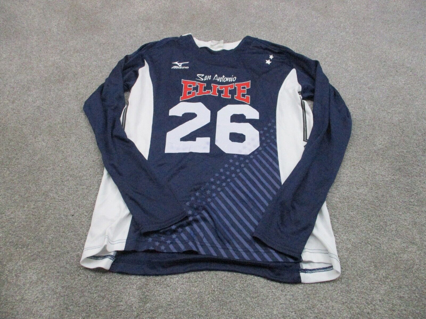 Mizuno San Antonio Elite Dorsey #26 Training Shirts Jersey Women L Blue White