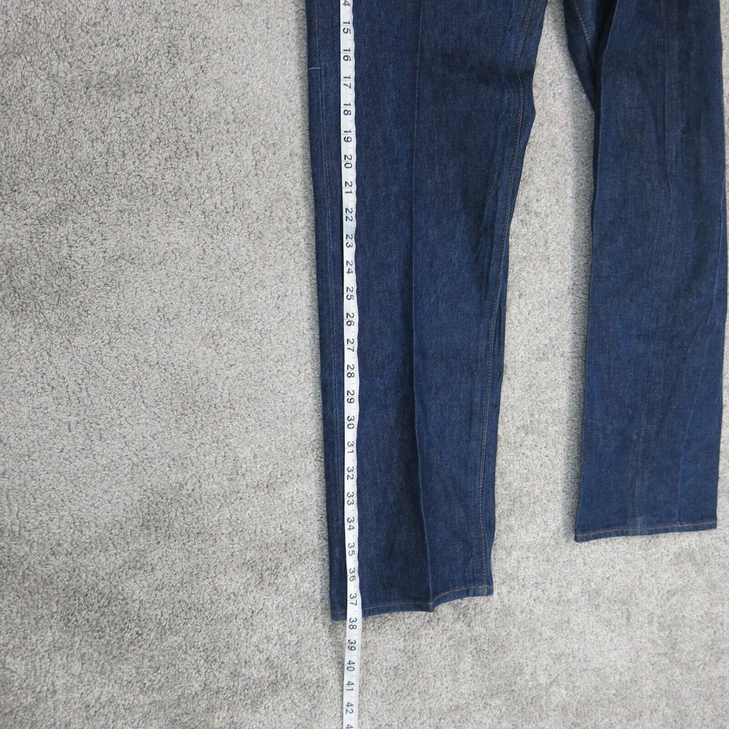 Levi Strauss & Co Water Less Mens Straight Leg Jeans High Rise Blue Size W34XL32