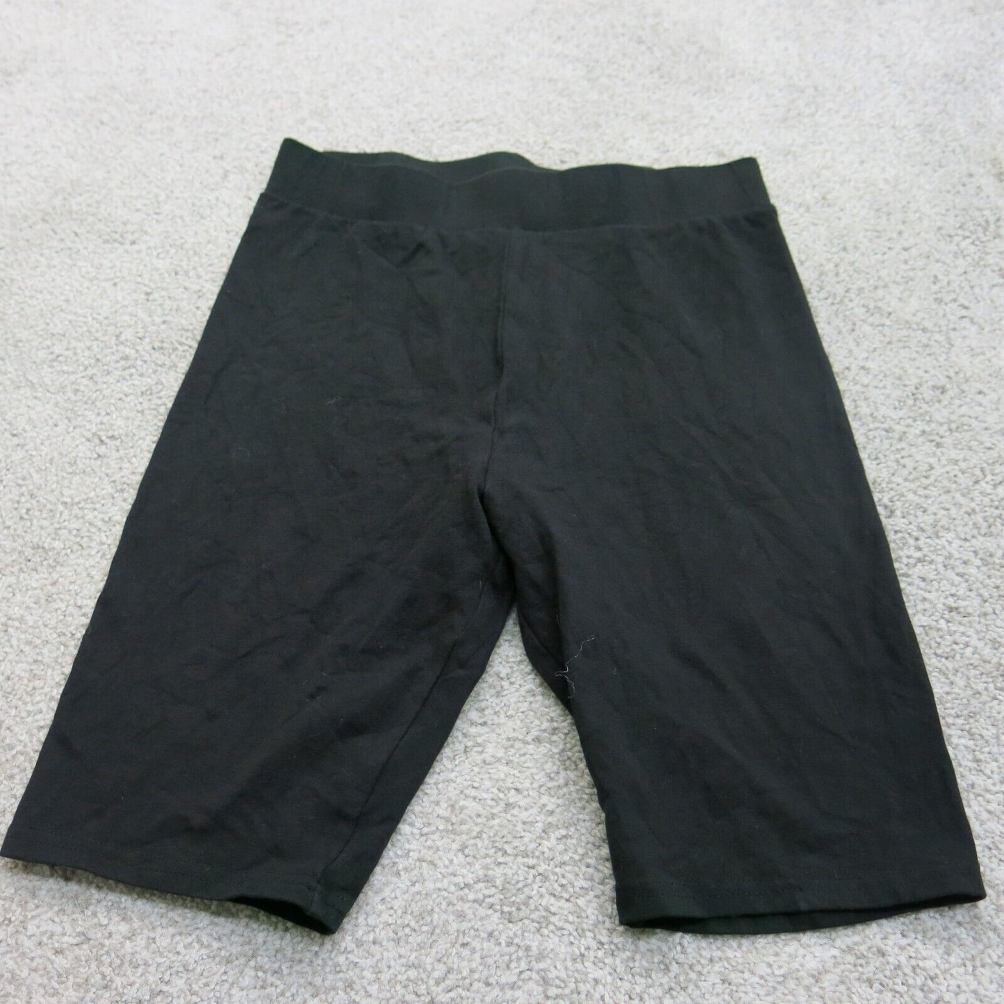 H&M Womens Activewear Running Shorts Mid Rise Elastic Waist Black Size Small