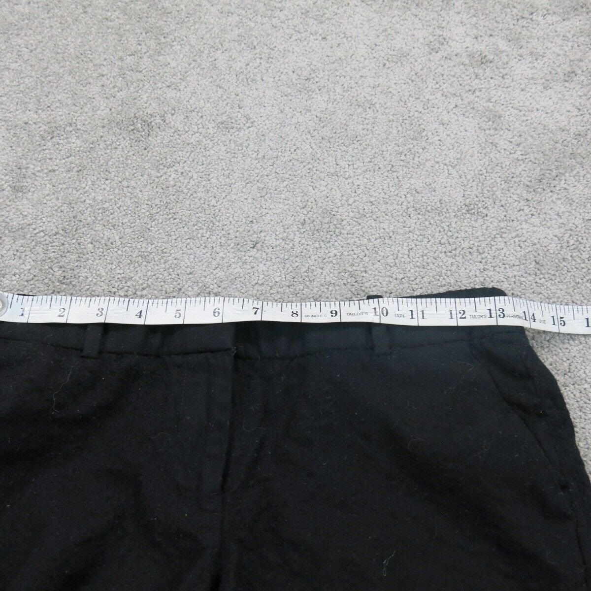 J.Crew Womens Casual Dress Pant Straight Leg Mid Rise Pockets Black Size 0