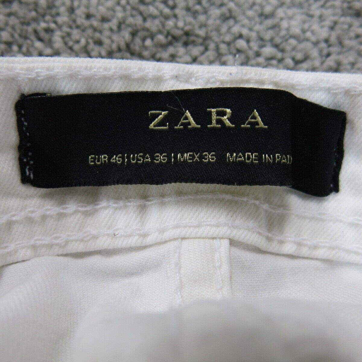 ZARA Womens Skinny Denim Jeans Mid Rise Stretch Pockets