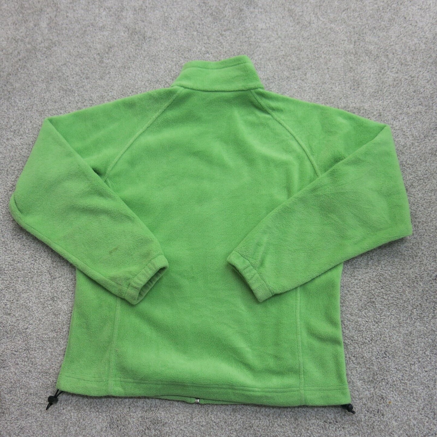 Columbia Women Full Zip Up Fleece Jacket Long Sleeves Pockets Green Size Medium