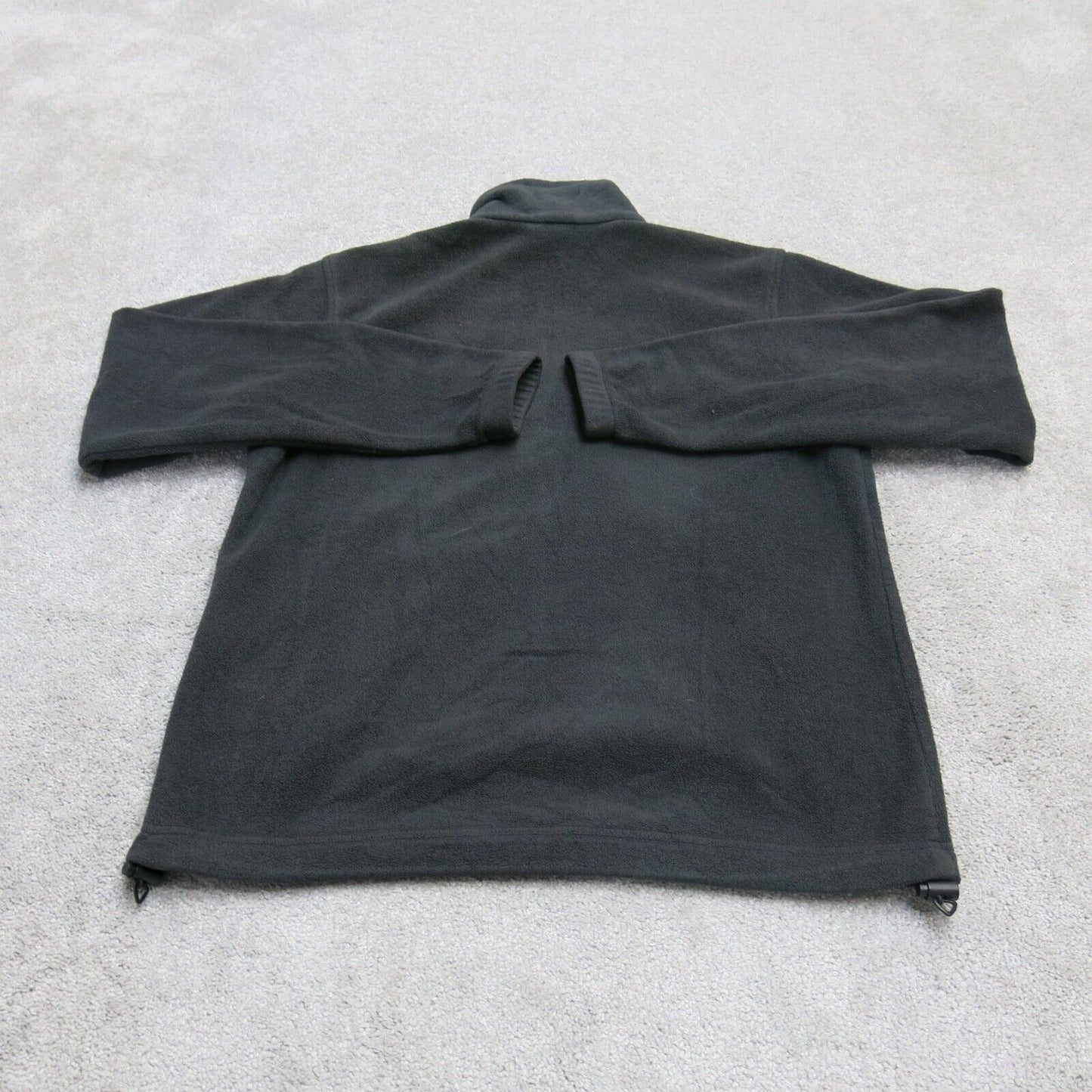 Columbia Womens Full Zip Fleece Jacket Long Sleeve Zipper Pockets Black Size S