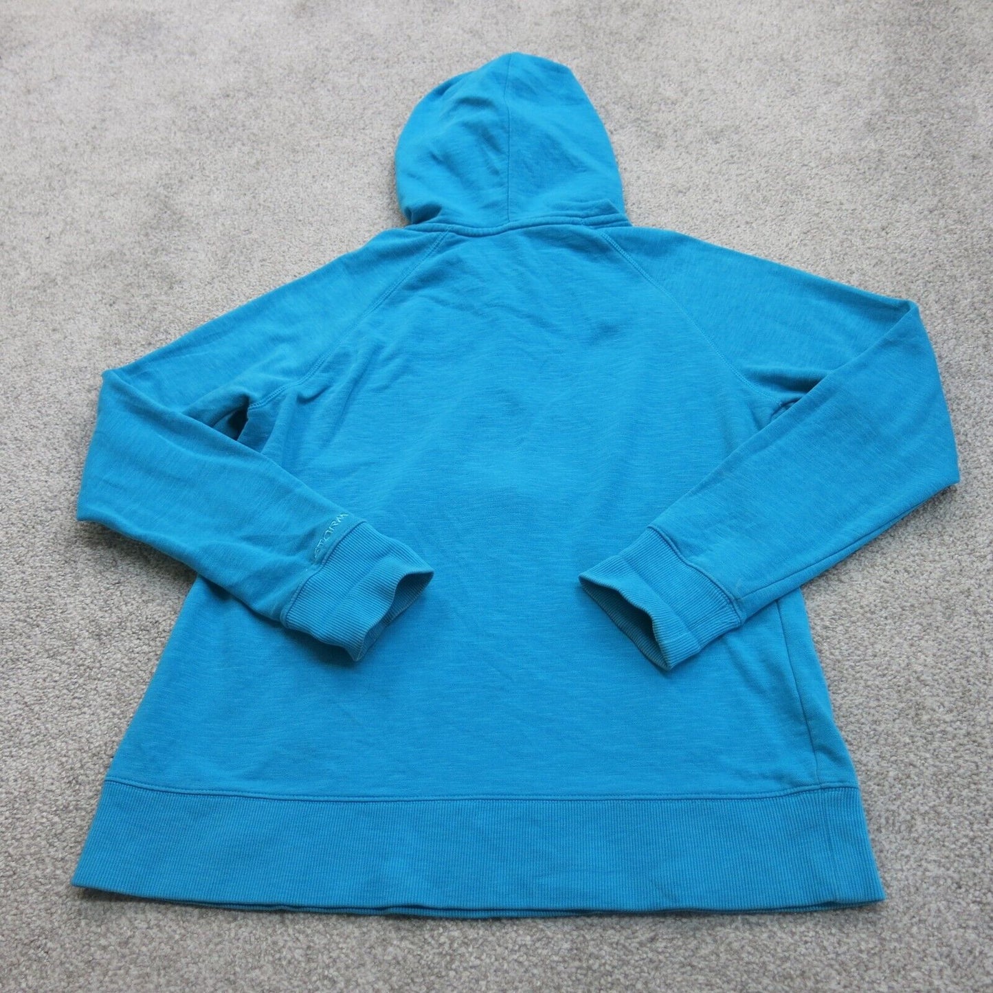 Under Armour Women Hoodie Sweatshirt Coldgear Semi Hooded Fitted Blue Size Large