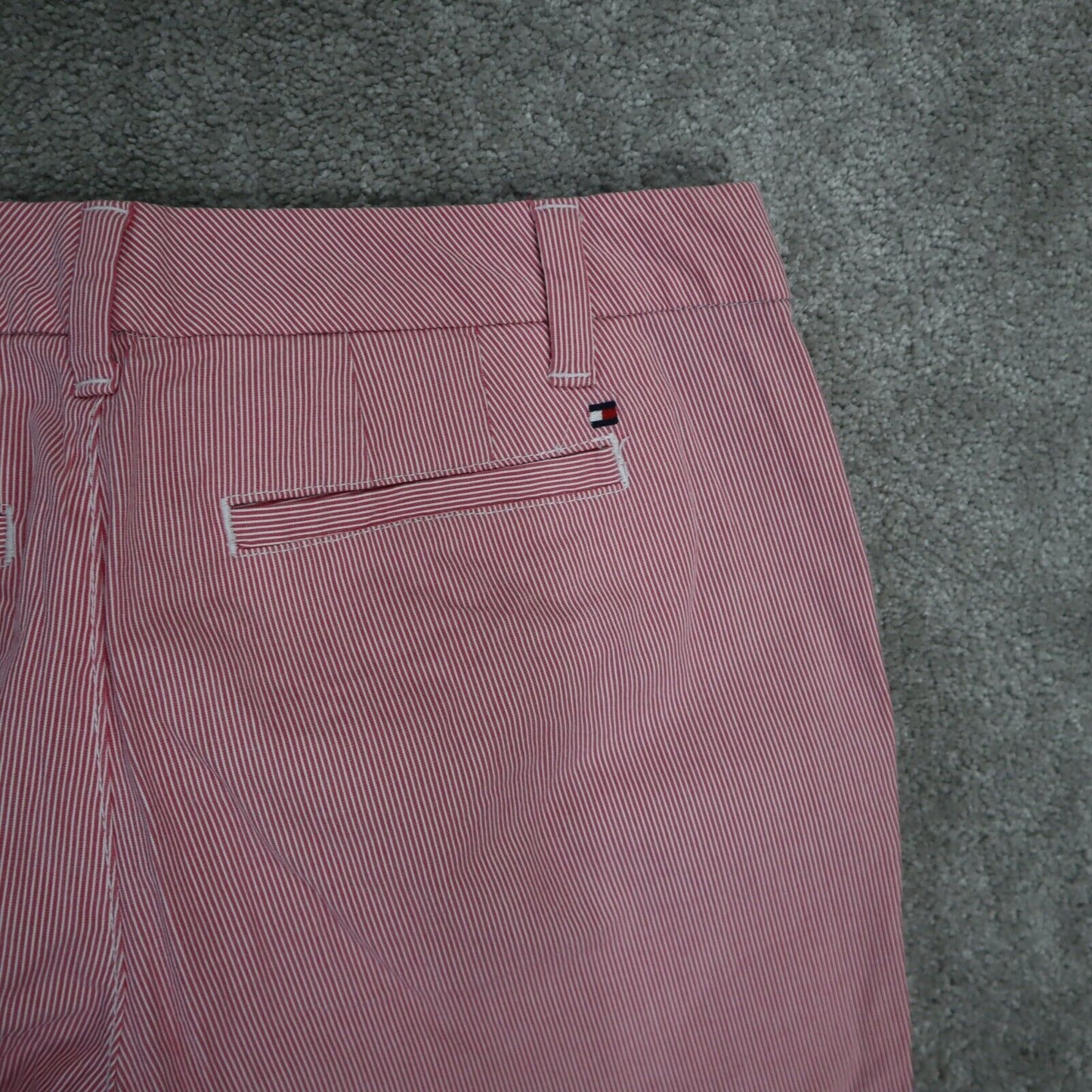 Tommy Hilfiger Womens Chino Pant Tapered Led Mid Rise Flat Front Pink Size 2