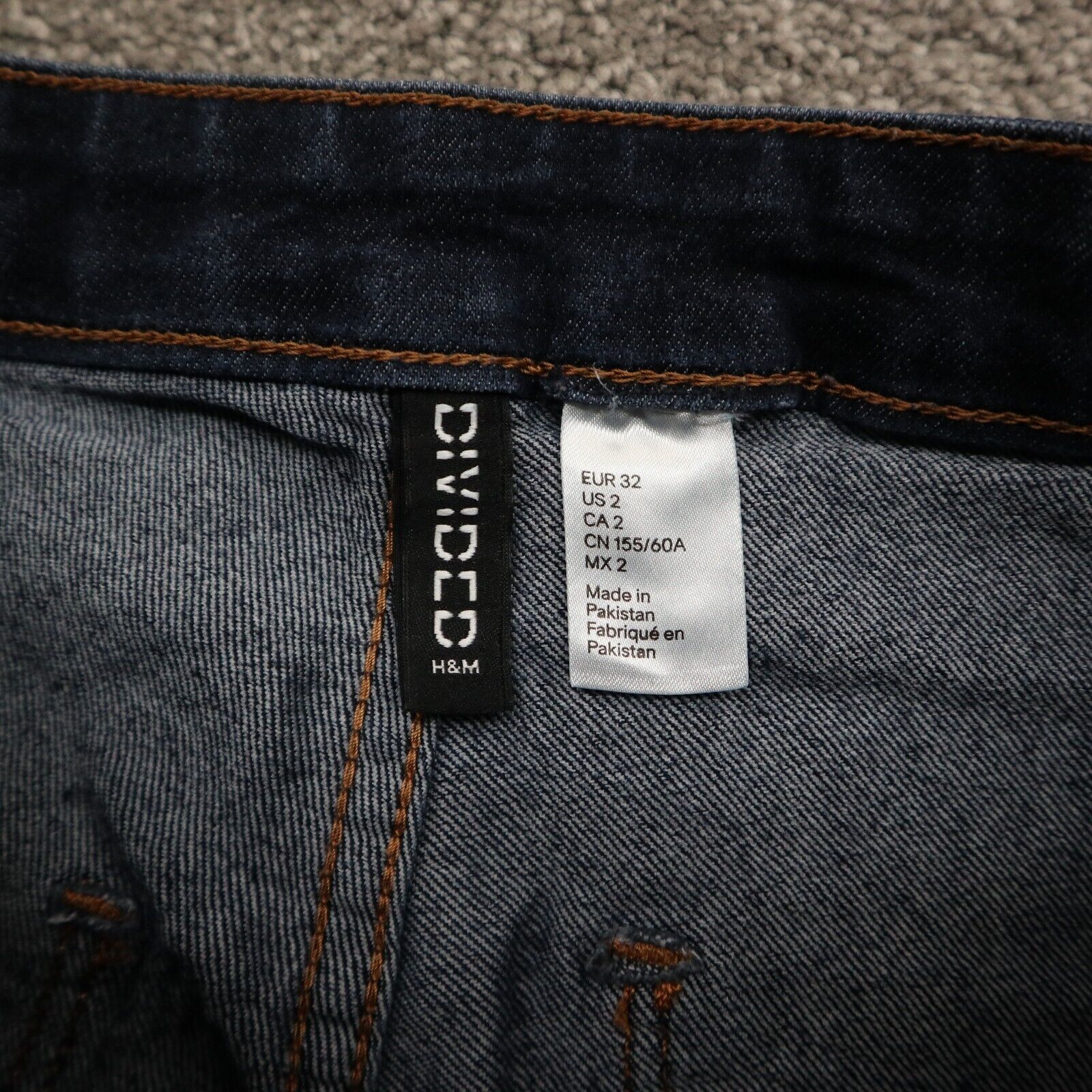 H and m low rise outlet jeans