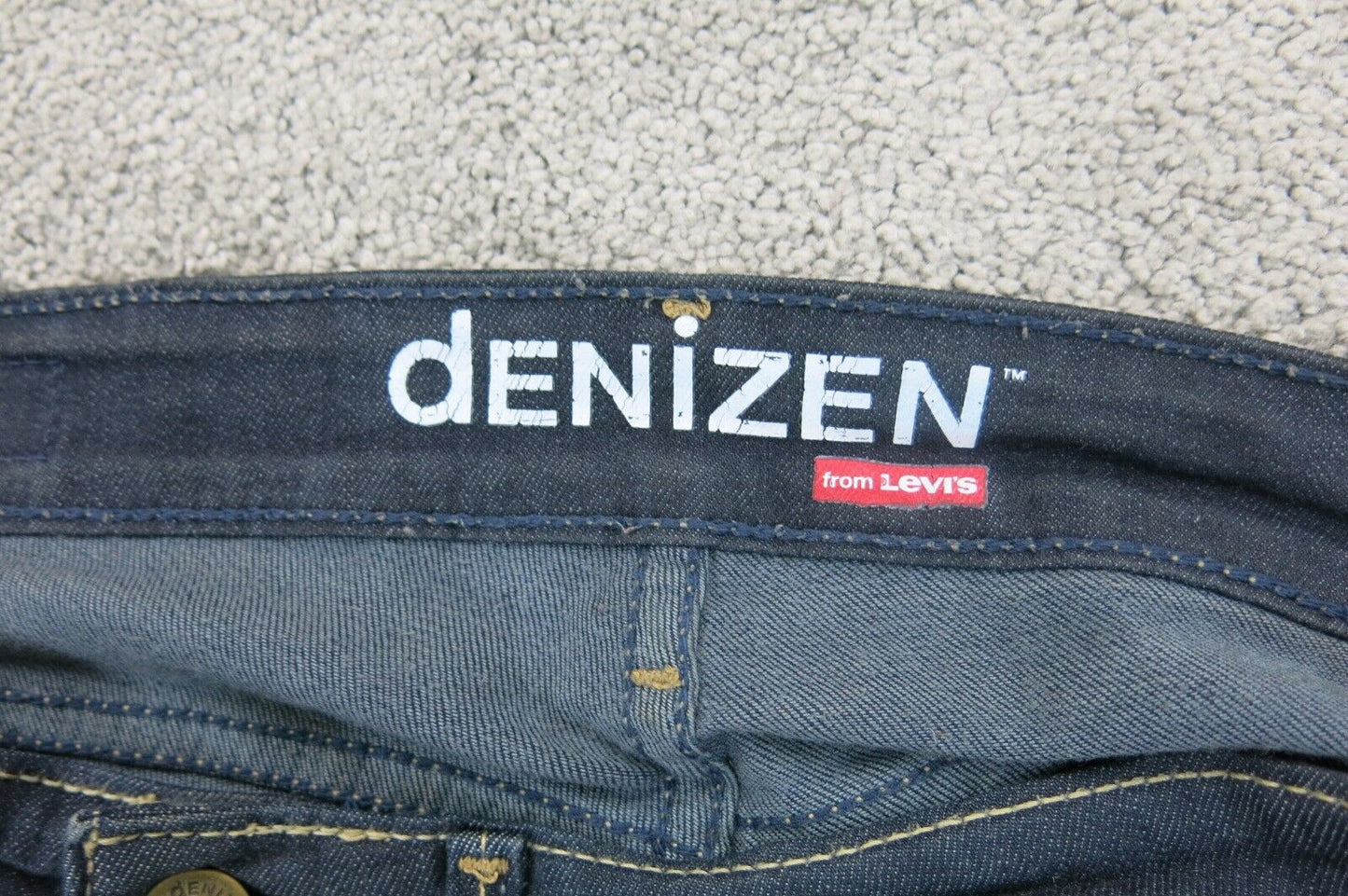Denizen From Levis Womens Straight Leg Jeans Mid Rise Cotton Black Size 10