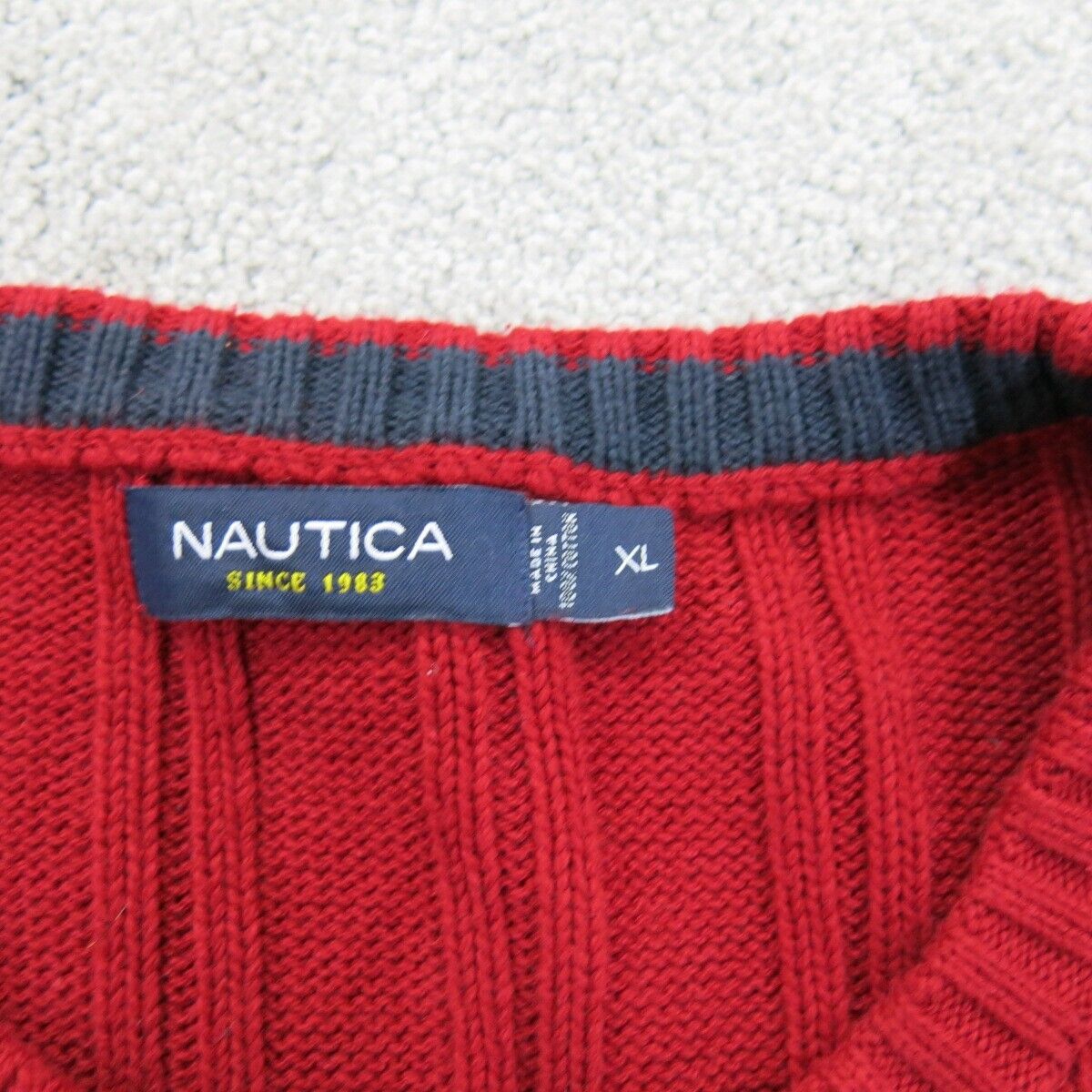 Blue hot sale nautica sweater